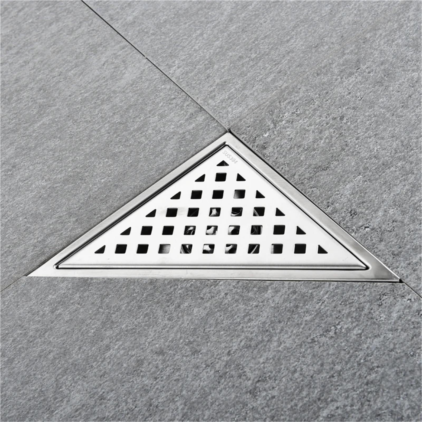 Rejilla Desague Desagüe De Suelo Invisible Triangular, Drenaje Esquina Baño For Balcón, Tipo Oculto, Inserto Azulejo, Ducha, Rápido(B Straight Row)