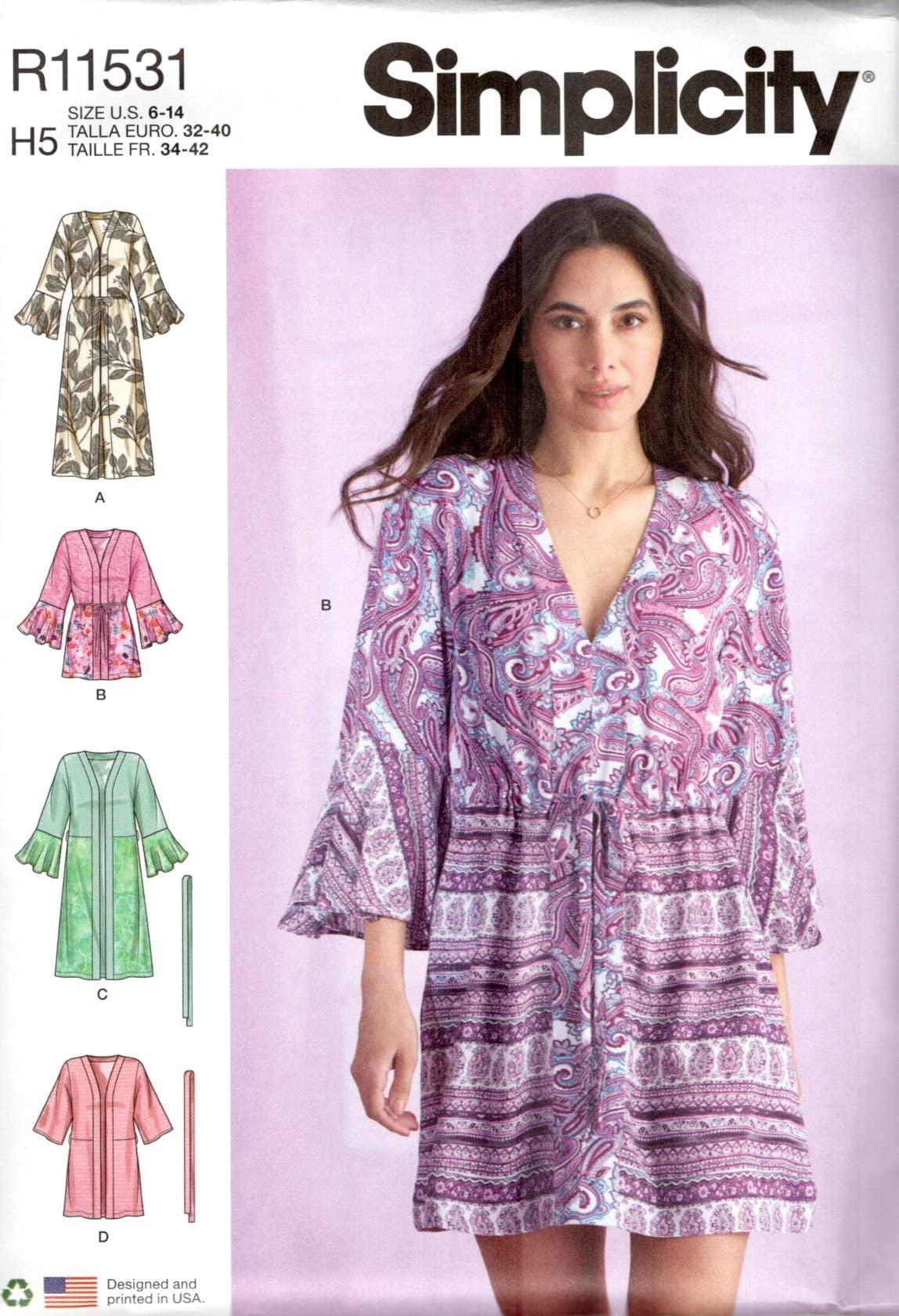 Patron caftans Simplicity R11531 pour coudre vos tenues de plage légères