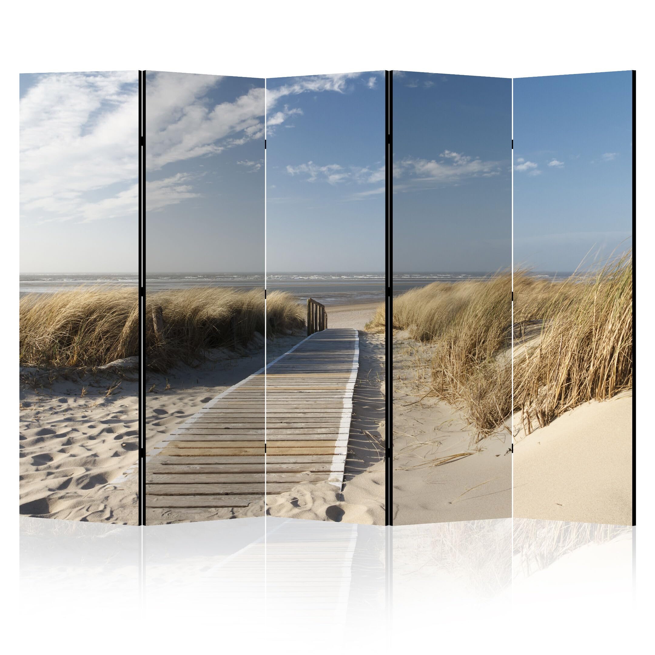 Biombo Separador de Ambientes Doble Cara - Separadores Ambientes - Naturaleza Motivo - Biombos 225 x 172 cm
