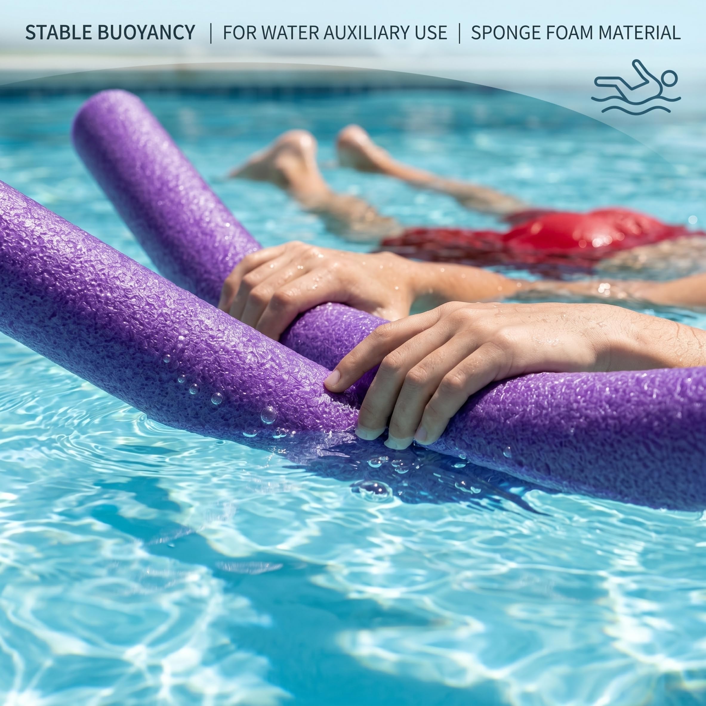 2 Piezas de flotadores de Espuma Gigantes para Piscina Flotador de Espuma para Entrenamiento de natación y Manualidades flotadores Gigantes morados para Piscina 2 Piezas de Grandes de