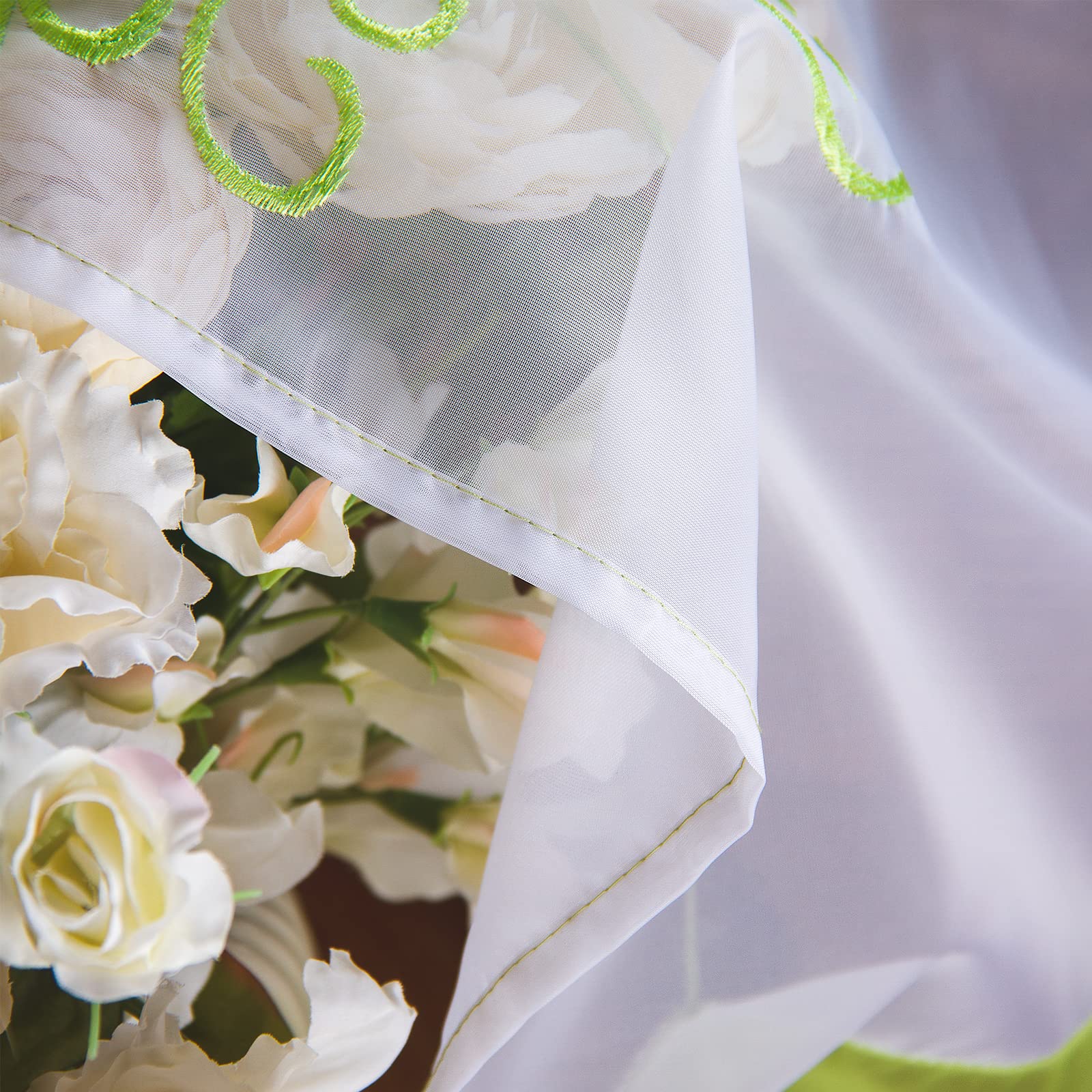 SIMPVALE Tende Romane, Verde 60x120cm Tenda a Pacchetto Finestra, Tende Interne Voile per Camera da Letto, Studio, Cucina