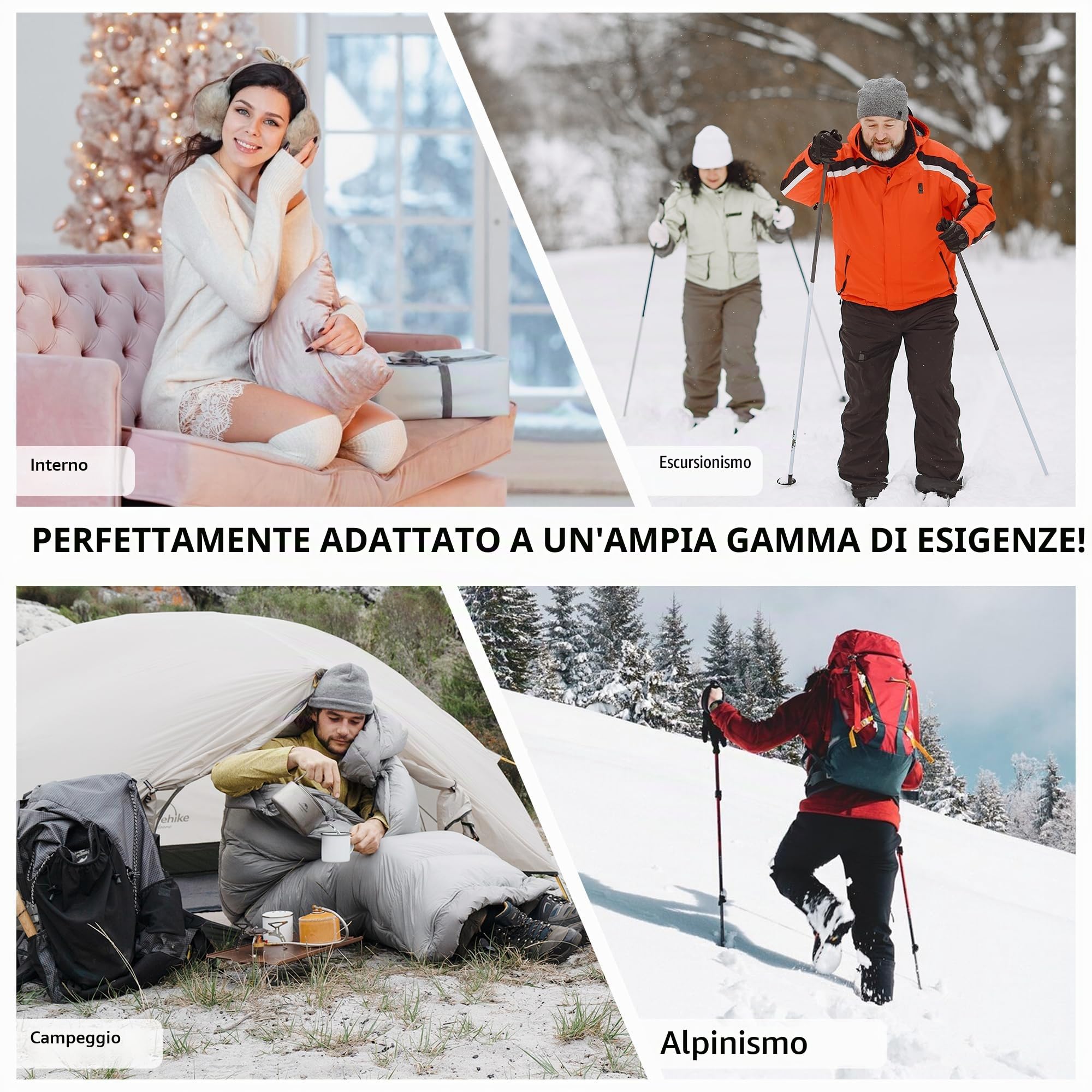Naturehike Sacco a Pelo a Busta Ultra Leggero per Adulti, 3-4 Stagioni, Sacco a Pelo Impermeabile per Campeggio, Escursionismo, Alpinismo, Interno, Zaino, Esterno, Piumino d'Anatra