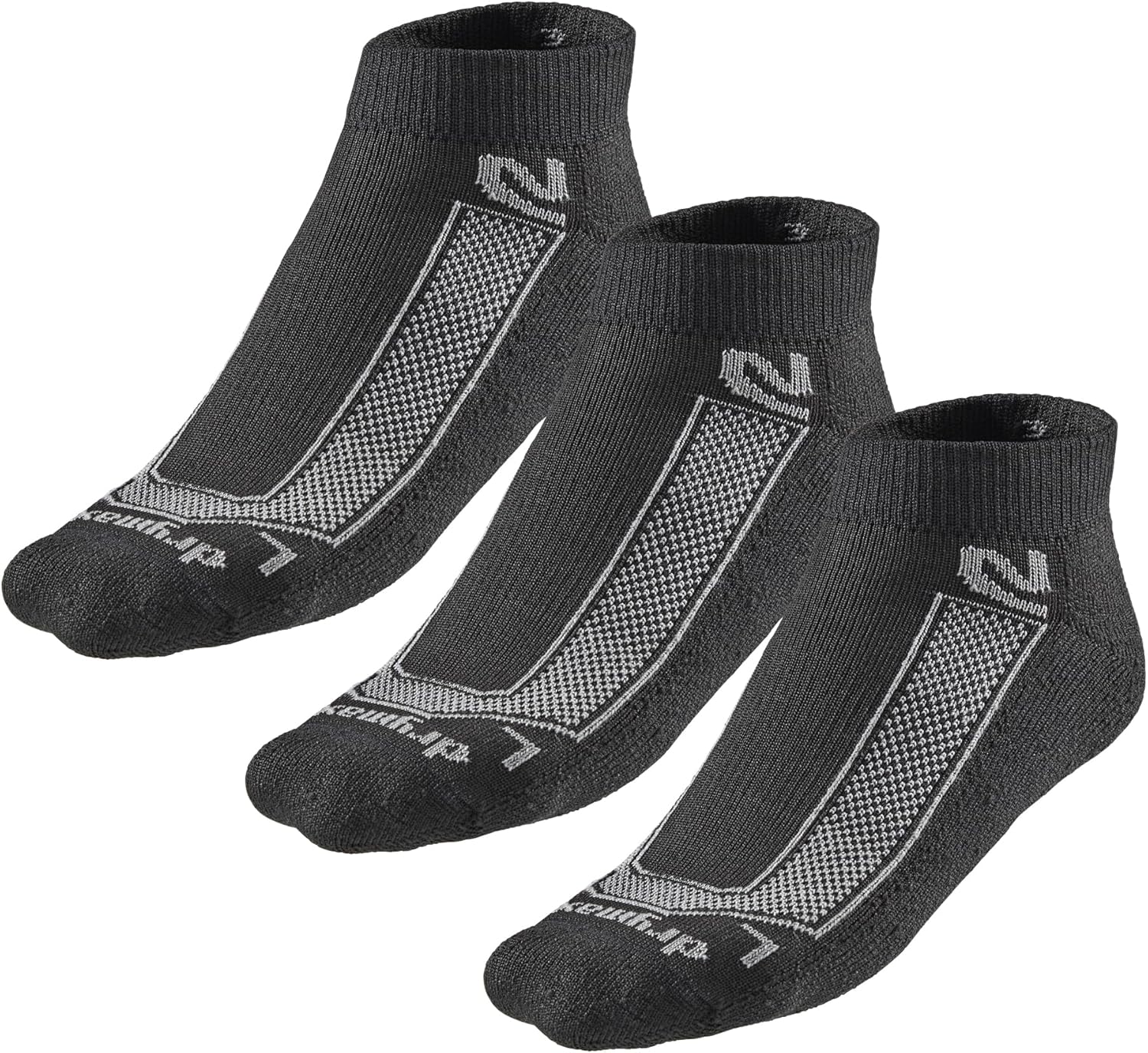 R-Gear Drymax Low Cut Running Socks For Men and Women | Breathable, Moisture Control & Anti Blister | 3 Pack