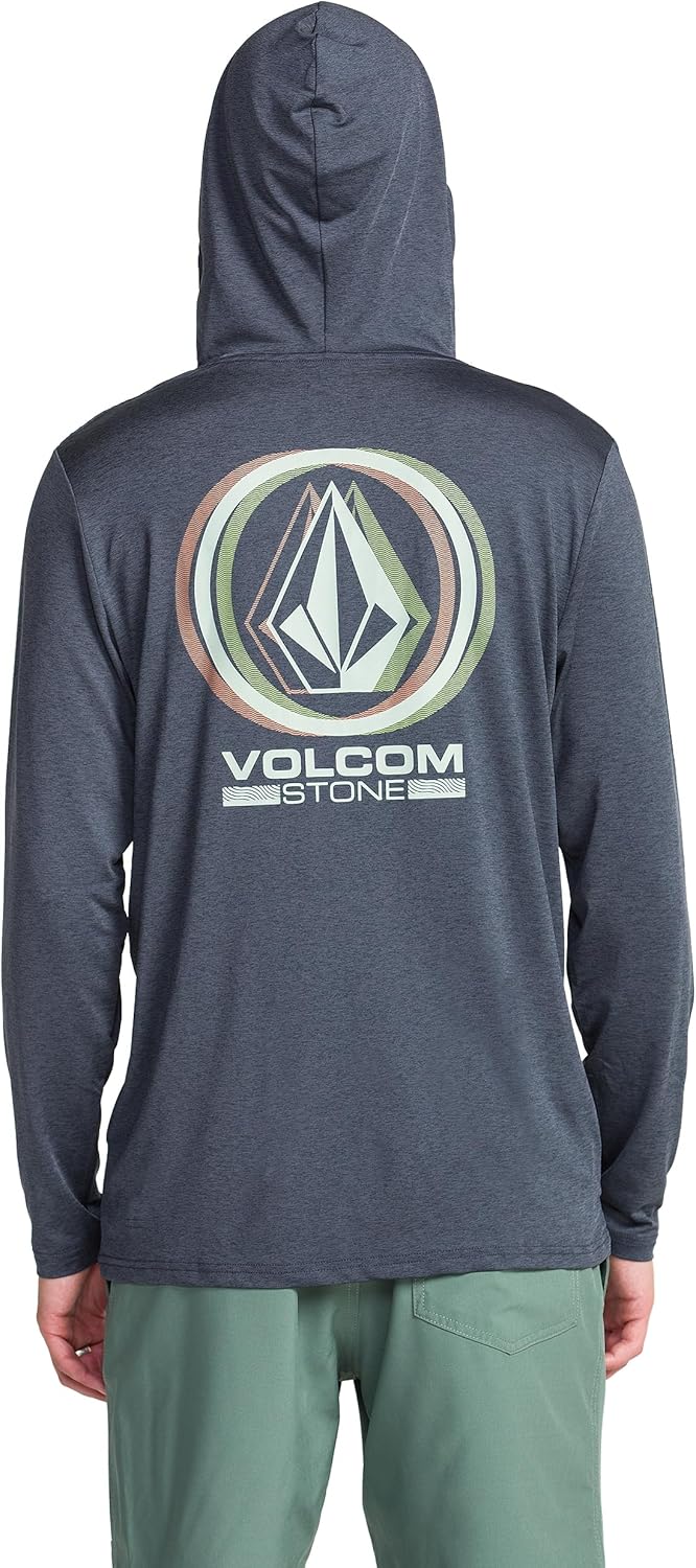 Volcom Men's Hooded Long Sleeve Lightweight Sun Shirt - Image 2