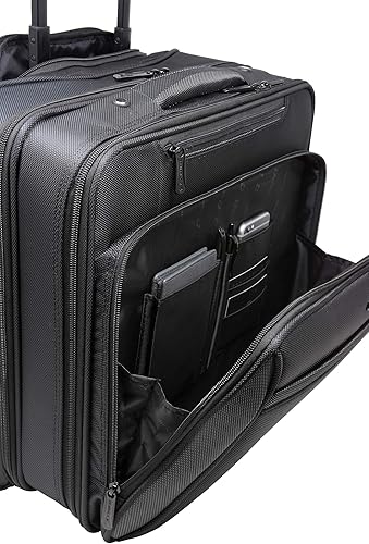 Miniatura 7 de Alpine Swiss Maletín con ruedas para laptop con ruedas para llevar durante la noche, cuaderno de hasta 15.6 pulgadas, lleva archivos de tamaño legal