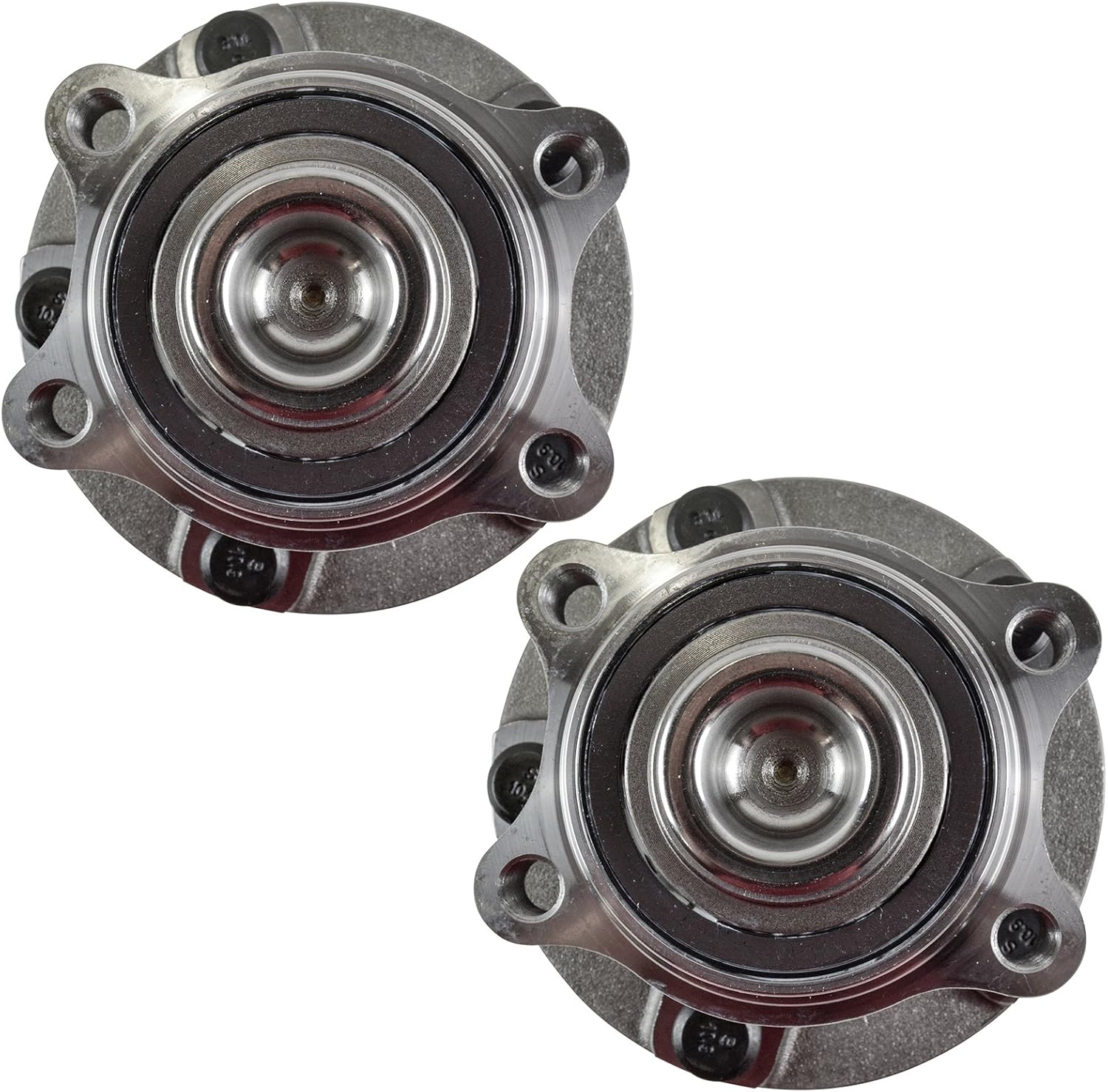 TRQ Front Left and Right Wheel Bearing and Hub Assembly Set 2 Piece Compatible with 2003 Infiniti G35 2004-2006 G35 Base Model 2007 G35 Coupe 2003-2009 Nissan 350Z - Image 4