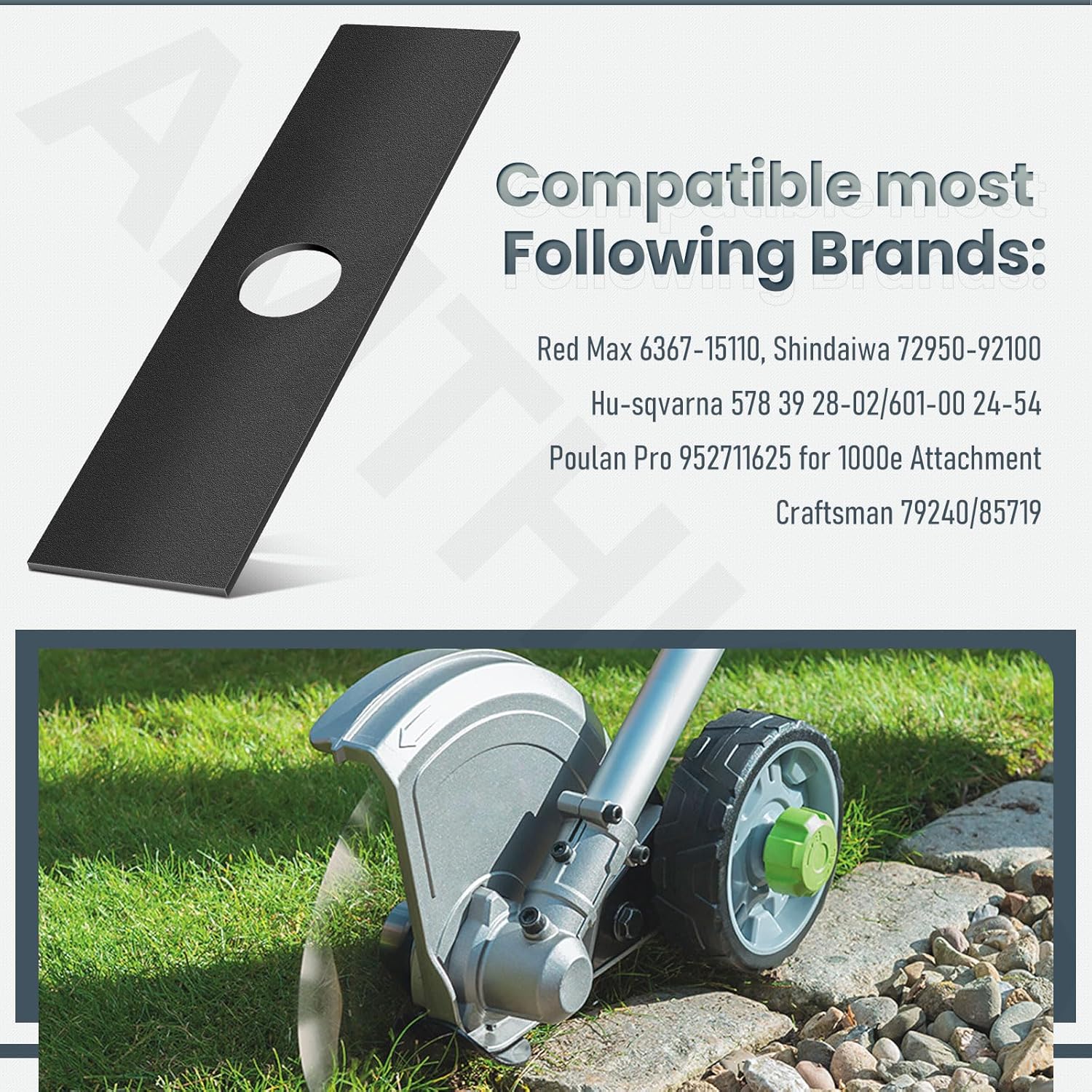 2 Pack 7-1/2" Edger Blades (1” Center Hole), for Ryobi 613223, Craftsman 85719 79240, Echo 720-237-001, Stihl 4133-713-4101, Maruyama 216062. Green Machine 237001, Universal Compatible Most Edger.