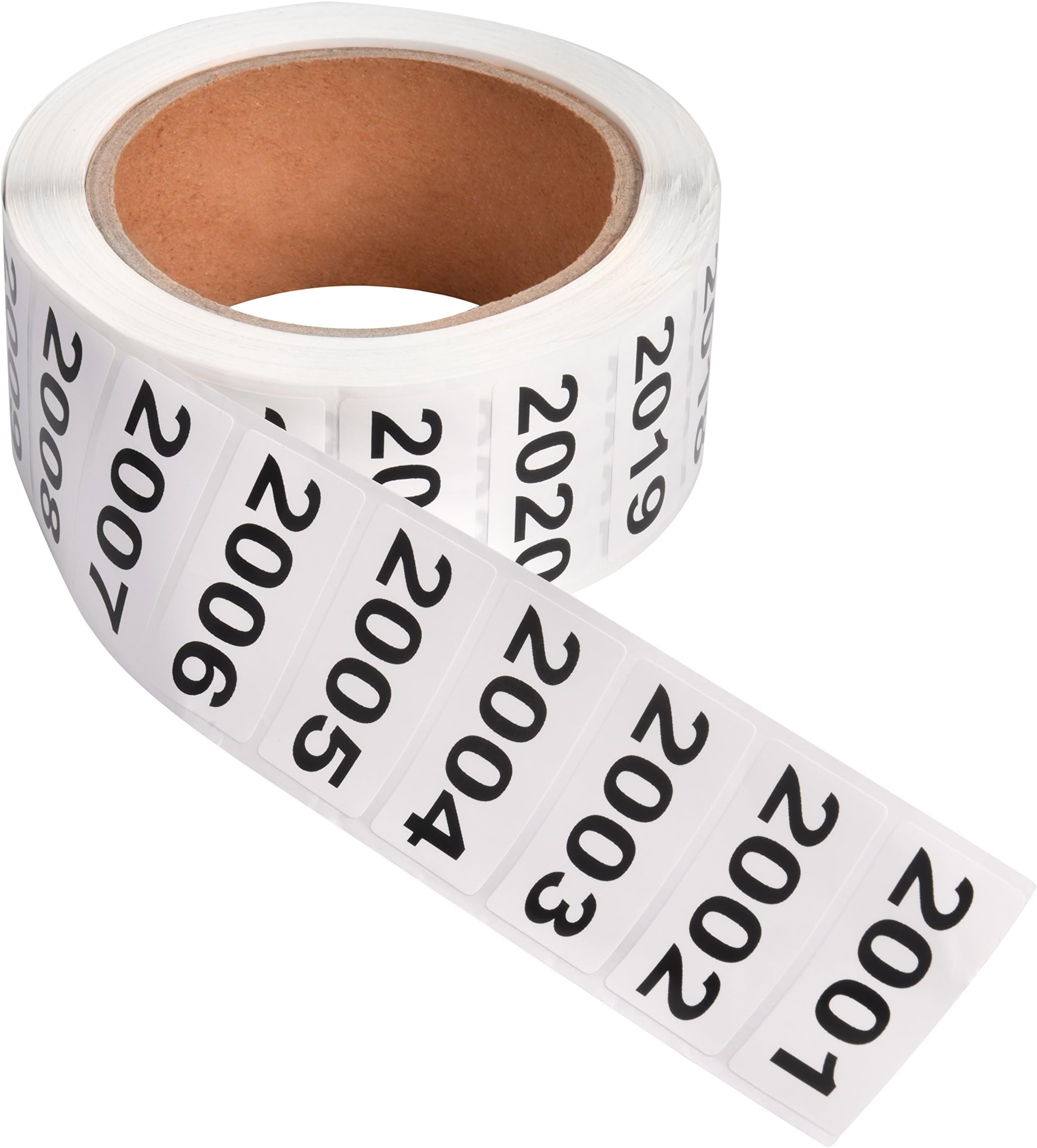 HardNok Consecutive Numbered Stickers, Self-Adhesive Spill Resistant Removable Labels for Inventory Management/Move(White Black 1.57” X 0.79”) (2001-3000)