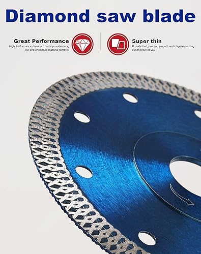 Miniatura 10 de 5 unidslote Super Thin 4.5 "Hoja de sierra de azulejo para granito mármol cerámica porcelana azulejos