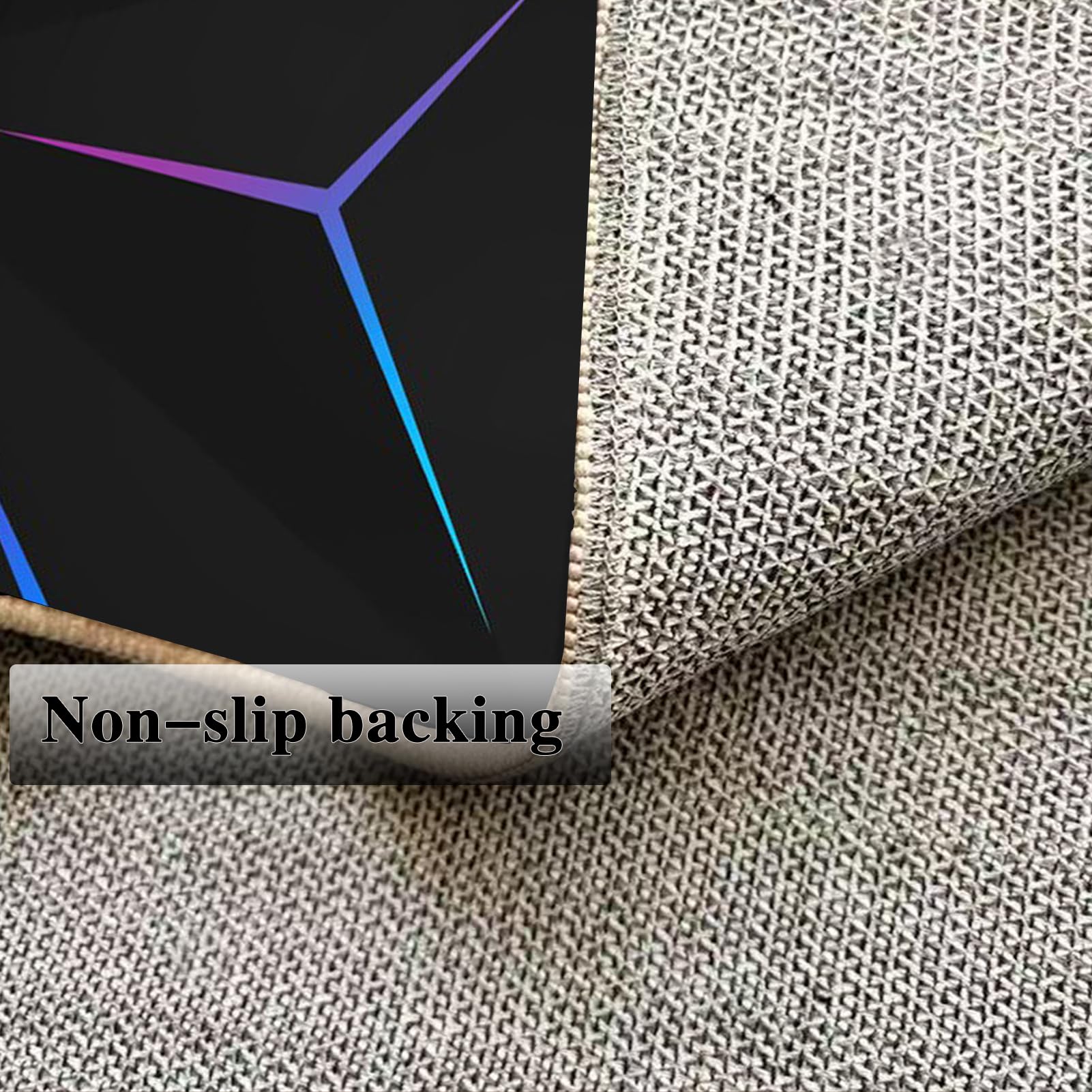 Tapis Chaise de Bureau, Tapis Chaise Gaming Antidérapant Tapis pour Fauteuil, 90 x 120 cm Tapis Gaming Sol pour Sols durs, Protège Sol Protection Sol Gamer Bureau Gaming pour Salon, Chambre, Bureau