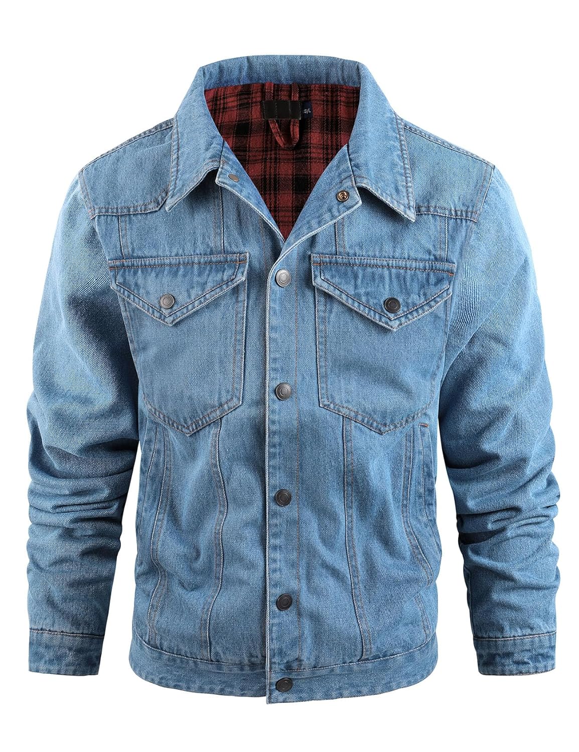 Flygo Jaqueta jeans masculina forrada de flanela, corte caubói, estilo ocidental, clássica, justa, vintage, resistente, casaco de caminhoneiro em promoção! Veja a oferta e mais achadinhos de Jaquetas & Casacos 2 Hoje é o melhor dia para comprar Flygo Jaqueta jeans masculina forrada de flanela, corte caubói, estilo ocidental, clássica, justa, vintage, resistente, casaco de caminhoneiro com aquele preço maroto! Promoção! Aproveite a oferta! 2