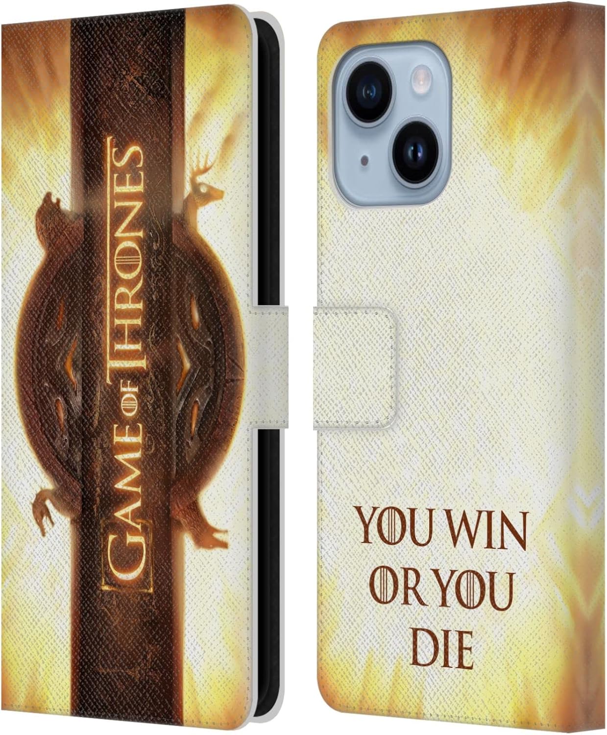 Head Case Designs Officially Licensed HBO Game of Thrones Opening Sequence Key Art Leather Wallet Case Compatible with Apple iPhone 14 Plus