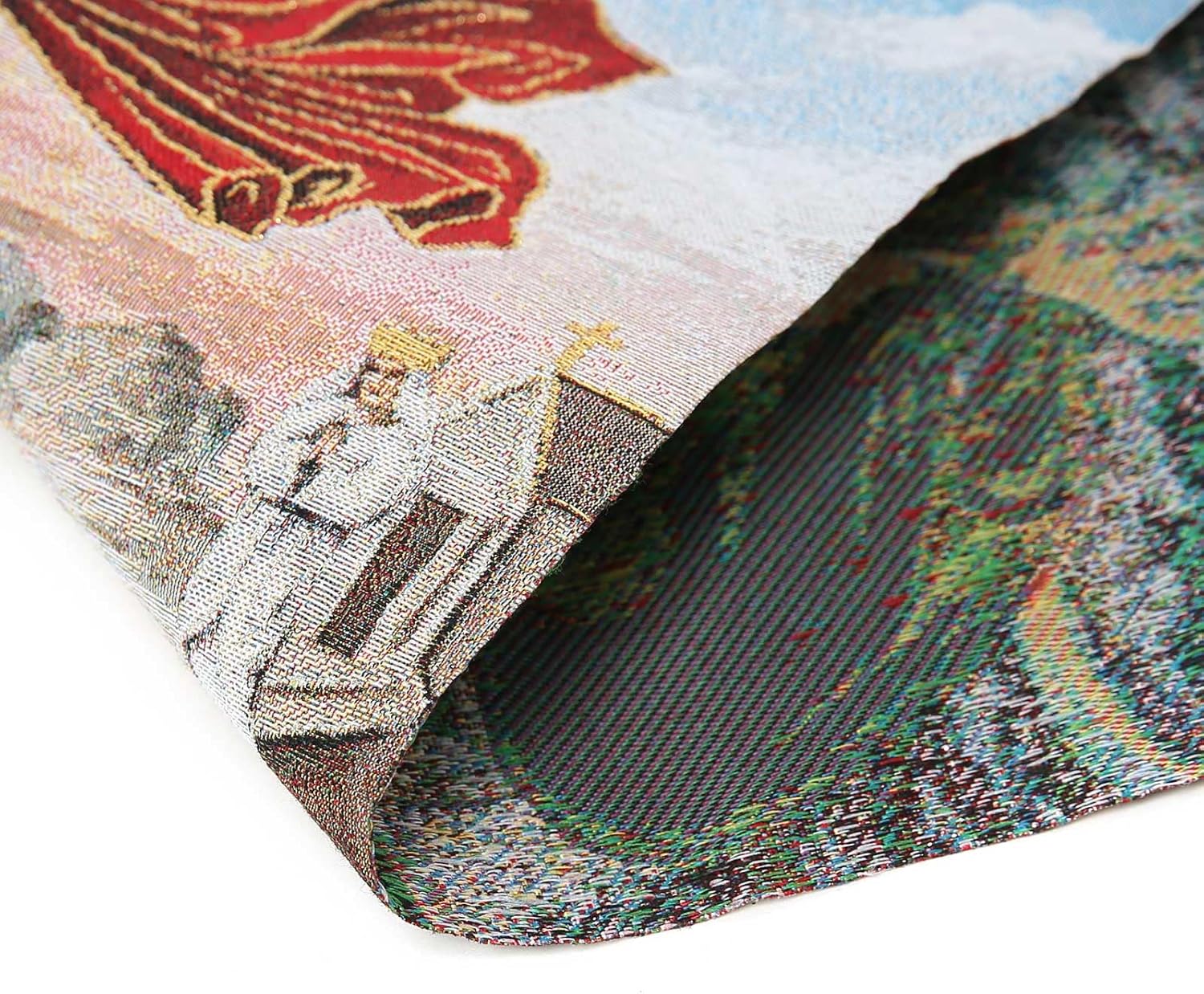 HZMAN Knight Templar Painting Retro Handmade Weave Wall Art Decor Medieval Crusader Aesthetic Picture for Living Room Bedroom Wood Framed 17x12 inch