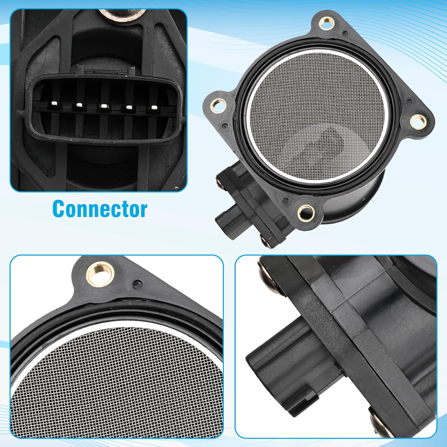 Mass Air Flow Sensor MAF Compatible With G35 2003 I35 2002-2004 Maxima 2002-2003 22680-AM600