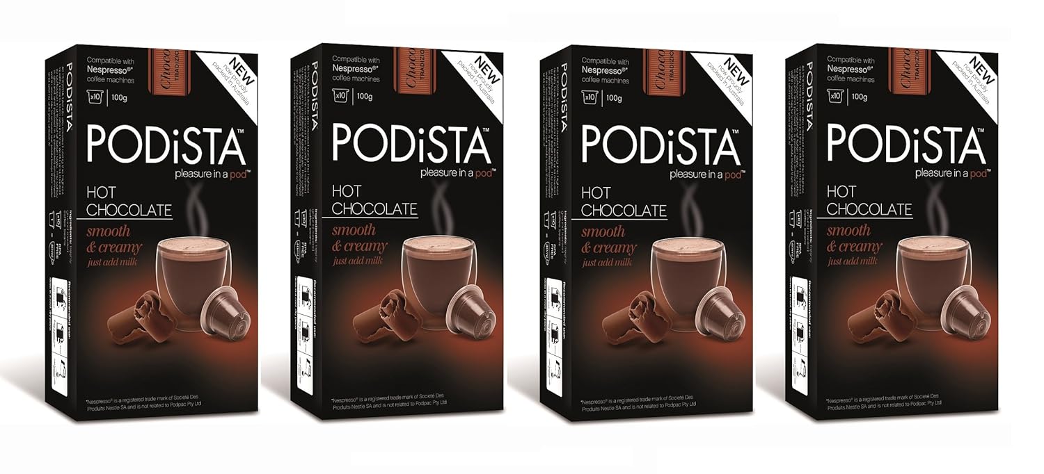 Nespresso Original Line Compatible Capsules Hot Chocolate Hot Cocoa Pods - Smooth & Creamy - 20 Pod Package