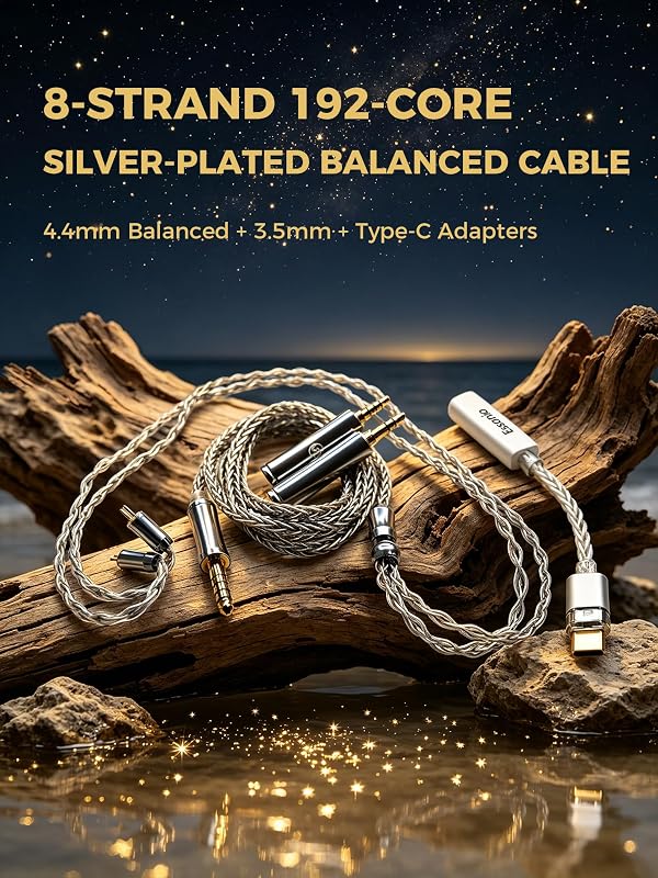 Essonio ES-C19 in-Ear Monitors 5 Knowles BA Drivers Wired IEMs Earbuds image 6