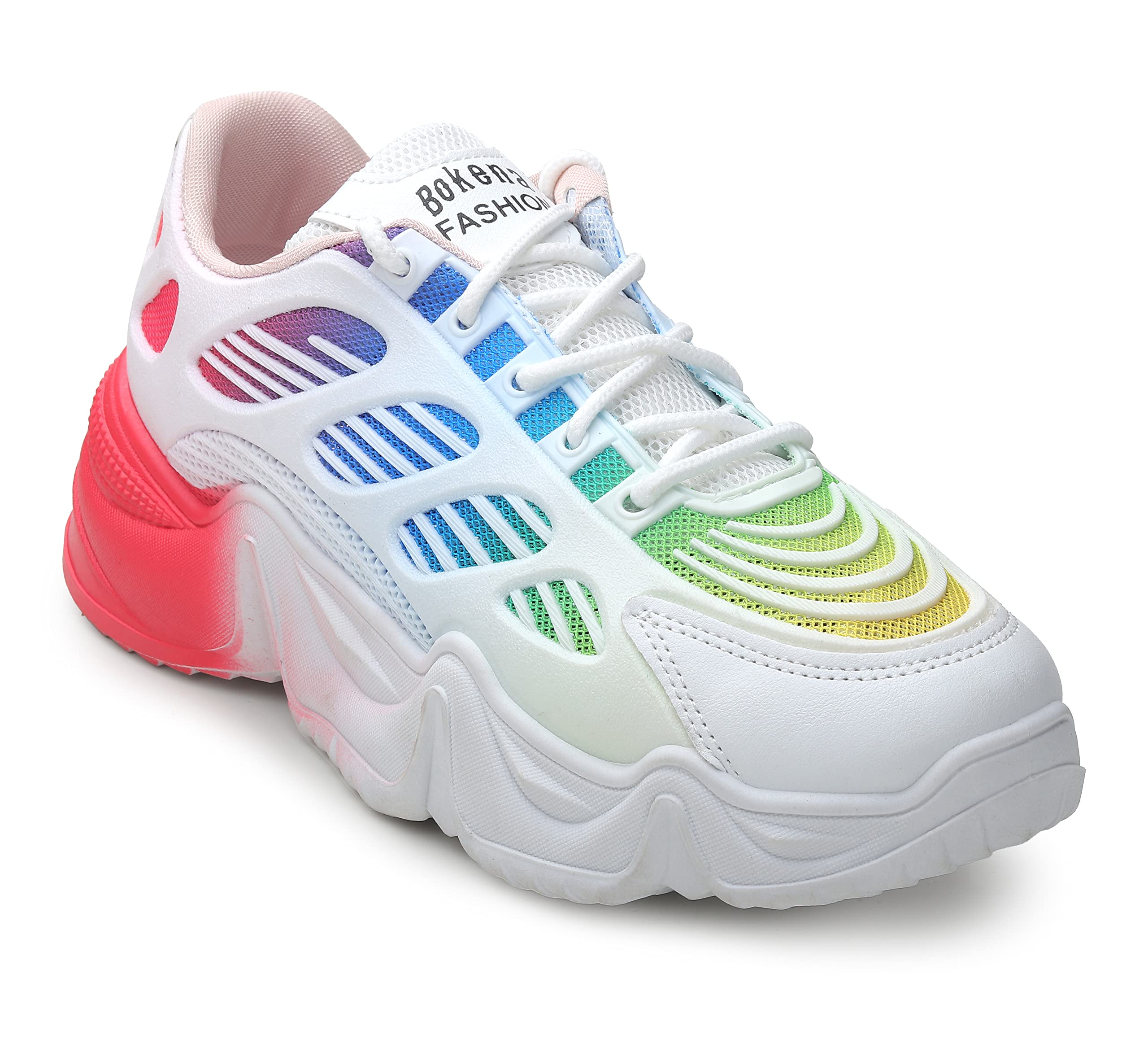 CASSIEY Comfotable Lightweight Sport Walking Sneaker for Women/Girls- White/Pink (B0BN6X6G4L) Amazon Price History, Amazon Price Tracker