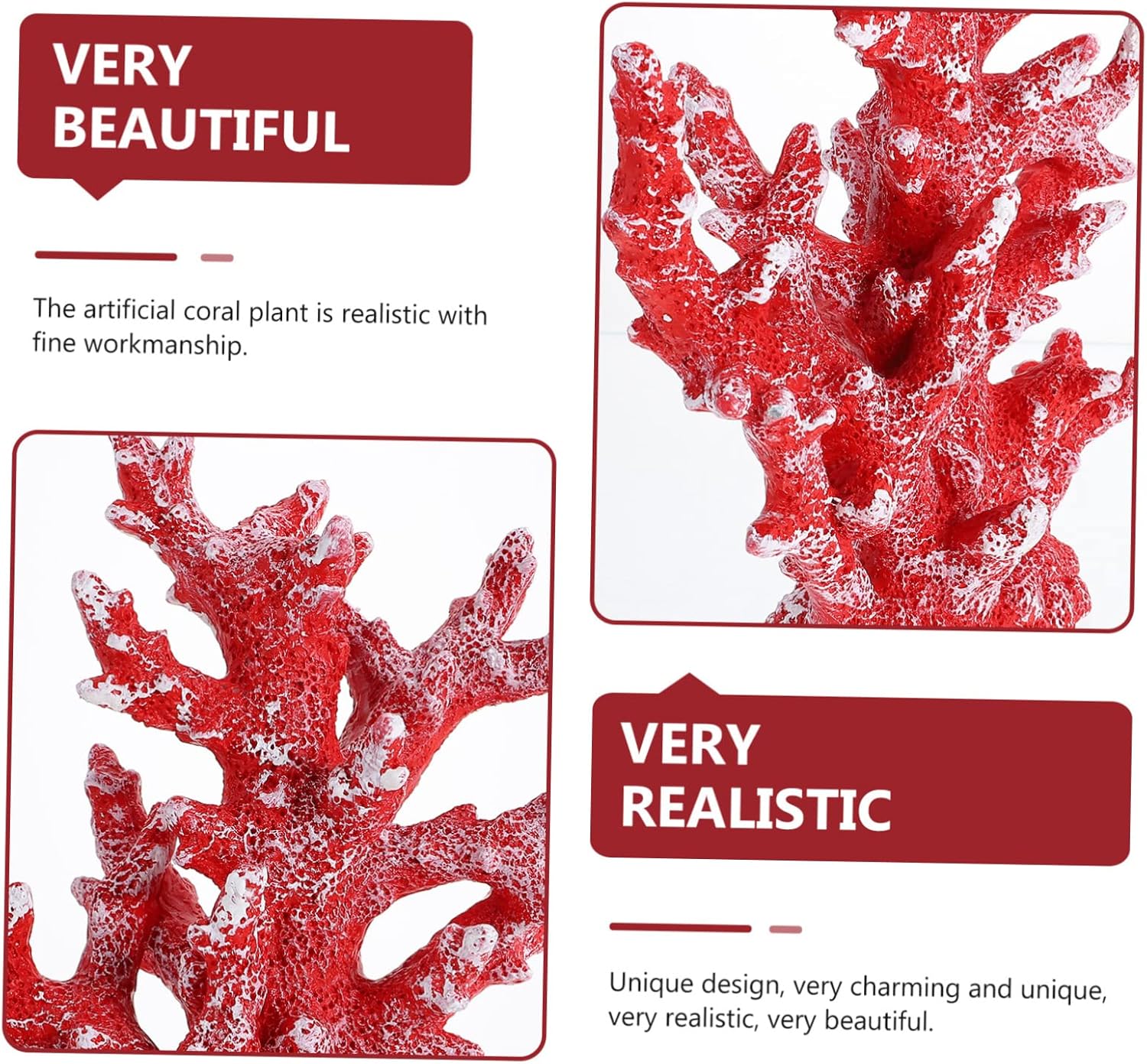 Resin Coral Jewelry Aquarium Plant Ornament Fish Tank Decor Artistic Home Decor