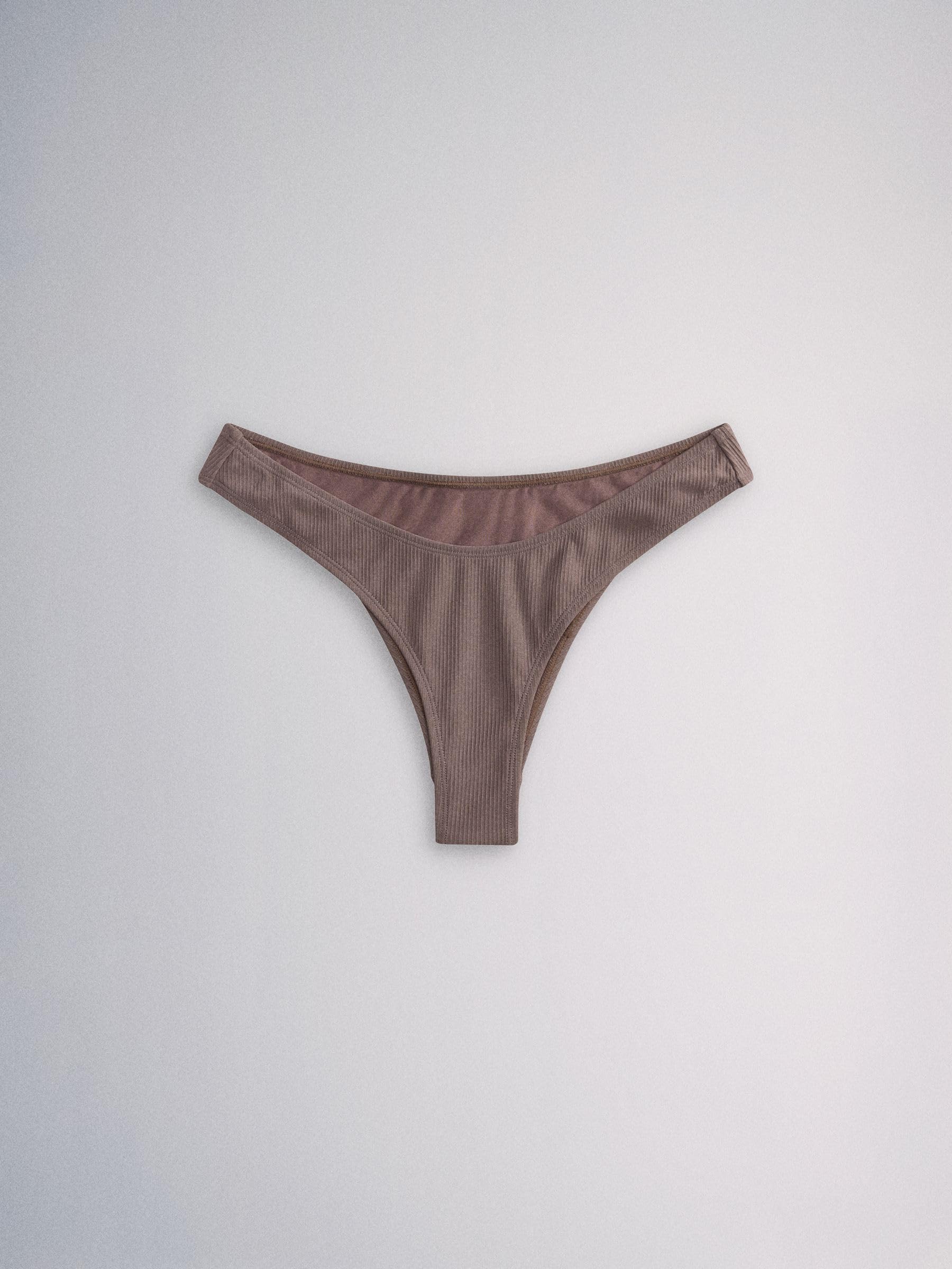 THE SET Femme Bas de Bikini échancré, Lot de 3 | Taille mi-haute