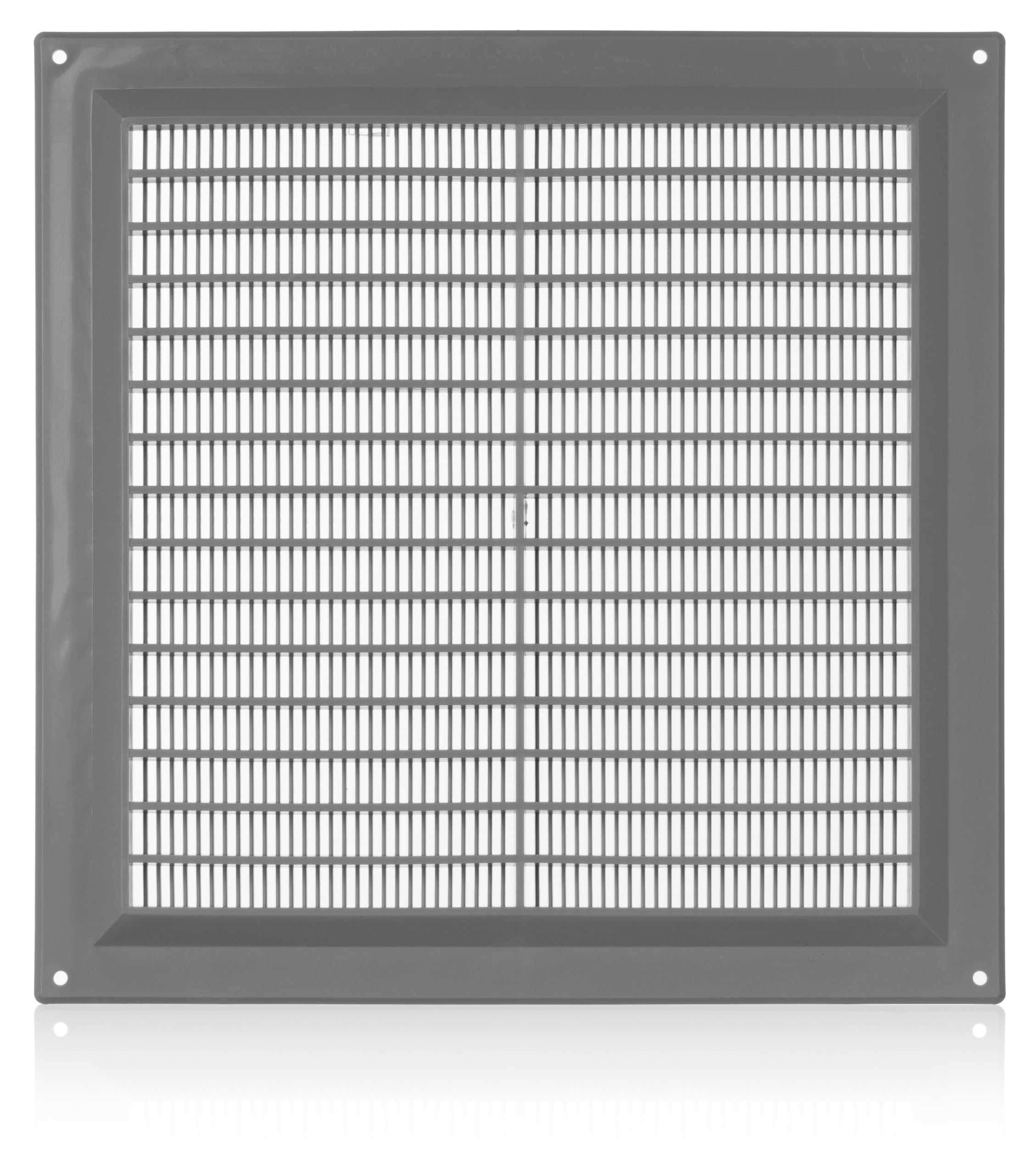 About Vent Grey 250X250mm / 10X10 Inch Plastic Ventilation Grille With Anti-Insect Mesh - Air Vent Cover