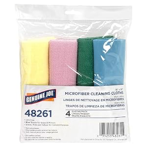 Genuine Joe Color-Coded Microfiber Cleaning Cloths