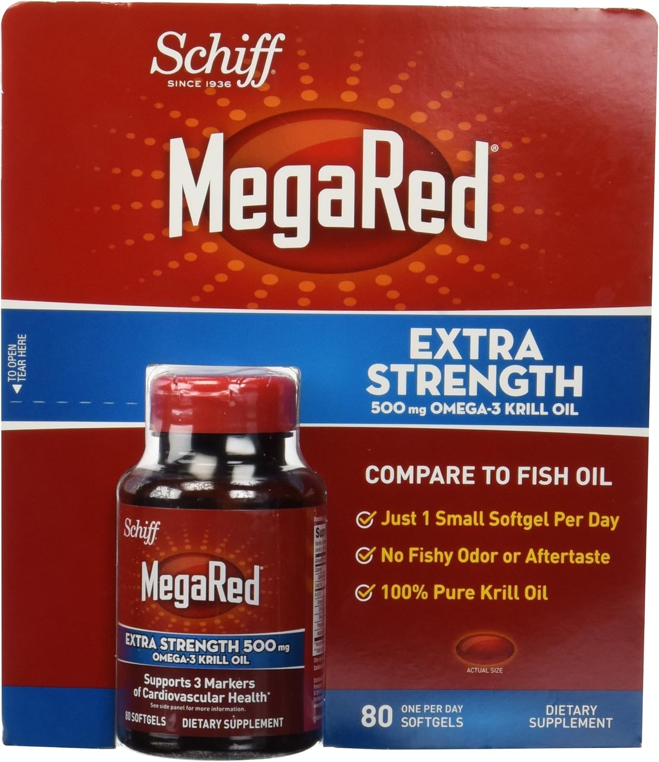 Megared Krill Oil, 80 Count Health & Household
