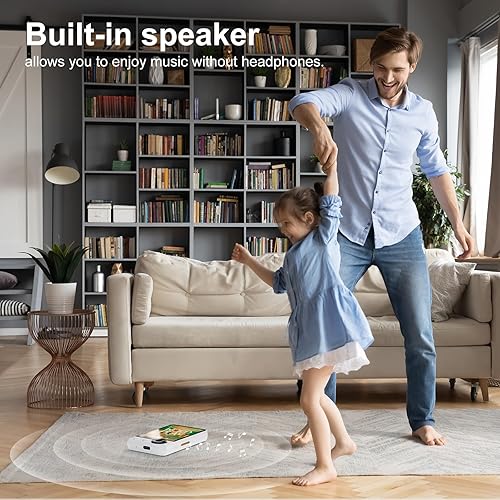 Miniatura 6 de Reproductor MP3 de 128 GB con Bluetooth 5.3 actualizado, reproductor de música portátil de alta fidelidad sin pérdidas, reproductor MP3 de pantalla