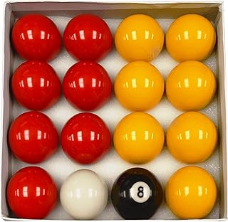 Homegames Pool Table Balls Pub RED & YELLOW 2" UK Competition Set
