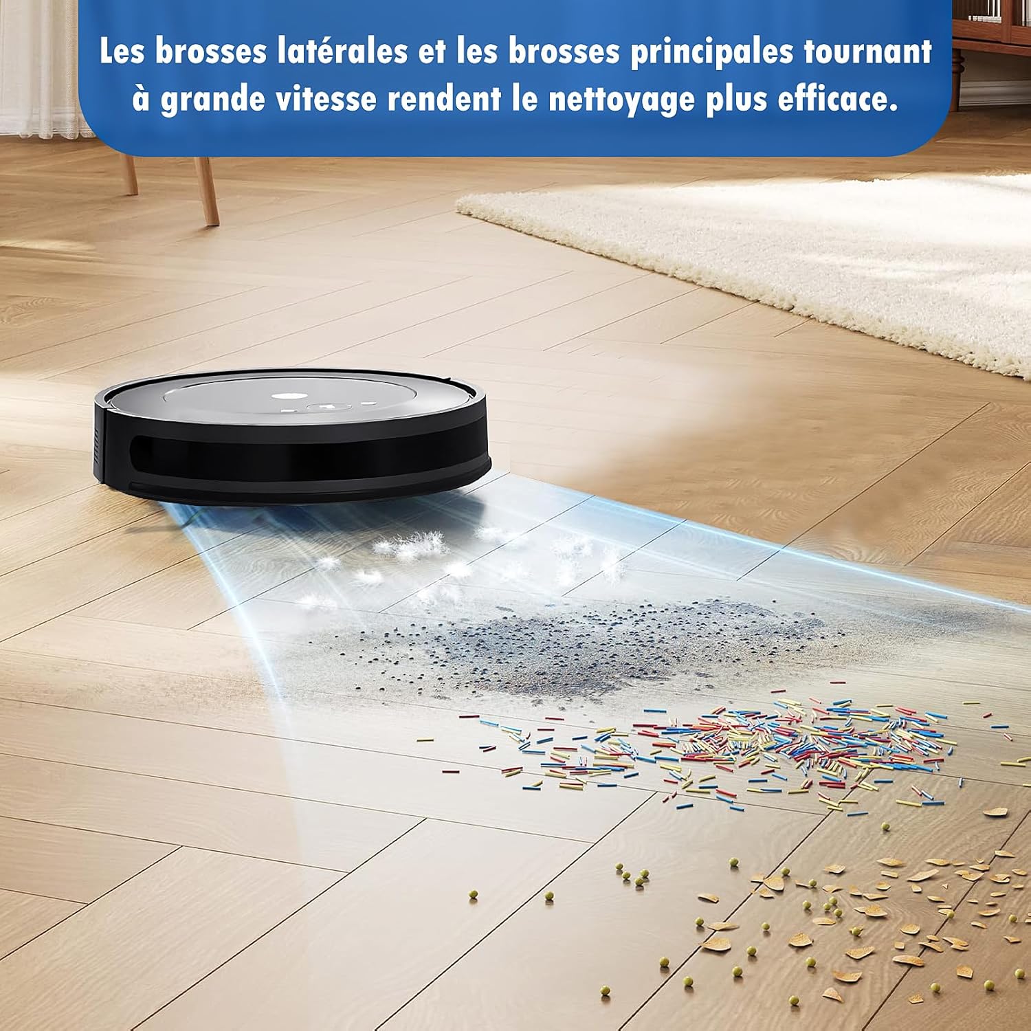 18 Accessories for Irobot Roomba Combo 2 Essential/iRobot Roomba 105 Combo, 1 Roller Brush, 4 Filters, 4 Mops, 4 Side Brushes, 4 Dust Bags, 1 Cleaning Brush