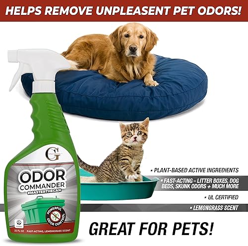 Miniatura 6 de Garbage Commander Odor Commander, botella de spray para control de olores, 22 onzas, aroma a hierba de limón, fabricada con orgullo en Canadá