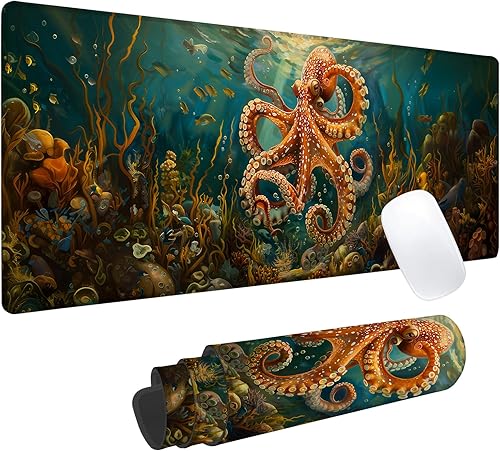 Miniatura 7 de Alfombrilla de mouse vintage para juegos de libros, alfombrilla de escritorio de oficina, base de goma antideslizante, alfombrilla de mouse estética