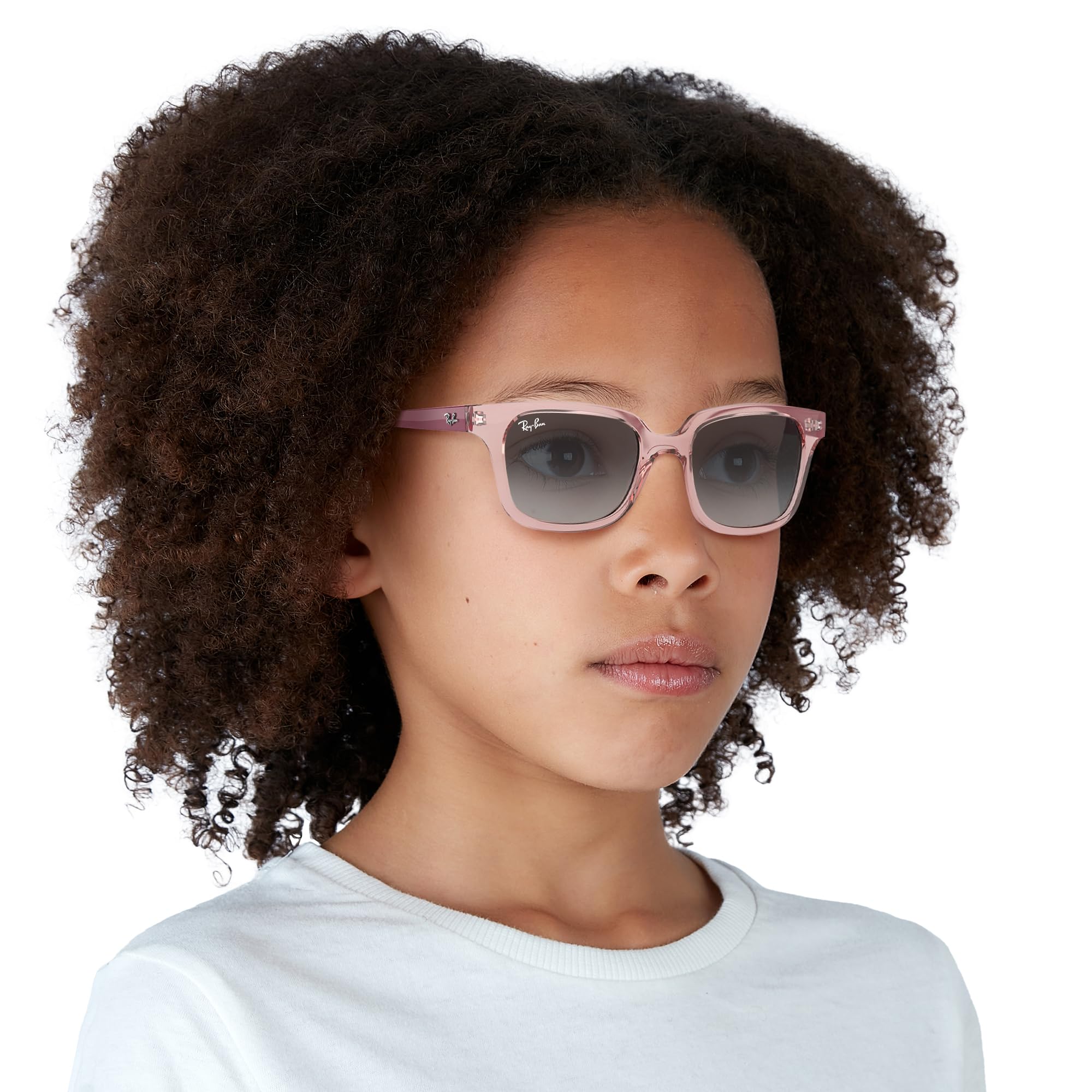 Ray-Ban RJ 9071S Dzieci uniseks Okulary przeciwsłoneczne PINK/DARK GREY SHADED 48/18/130