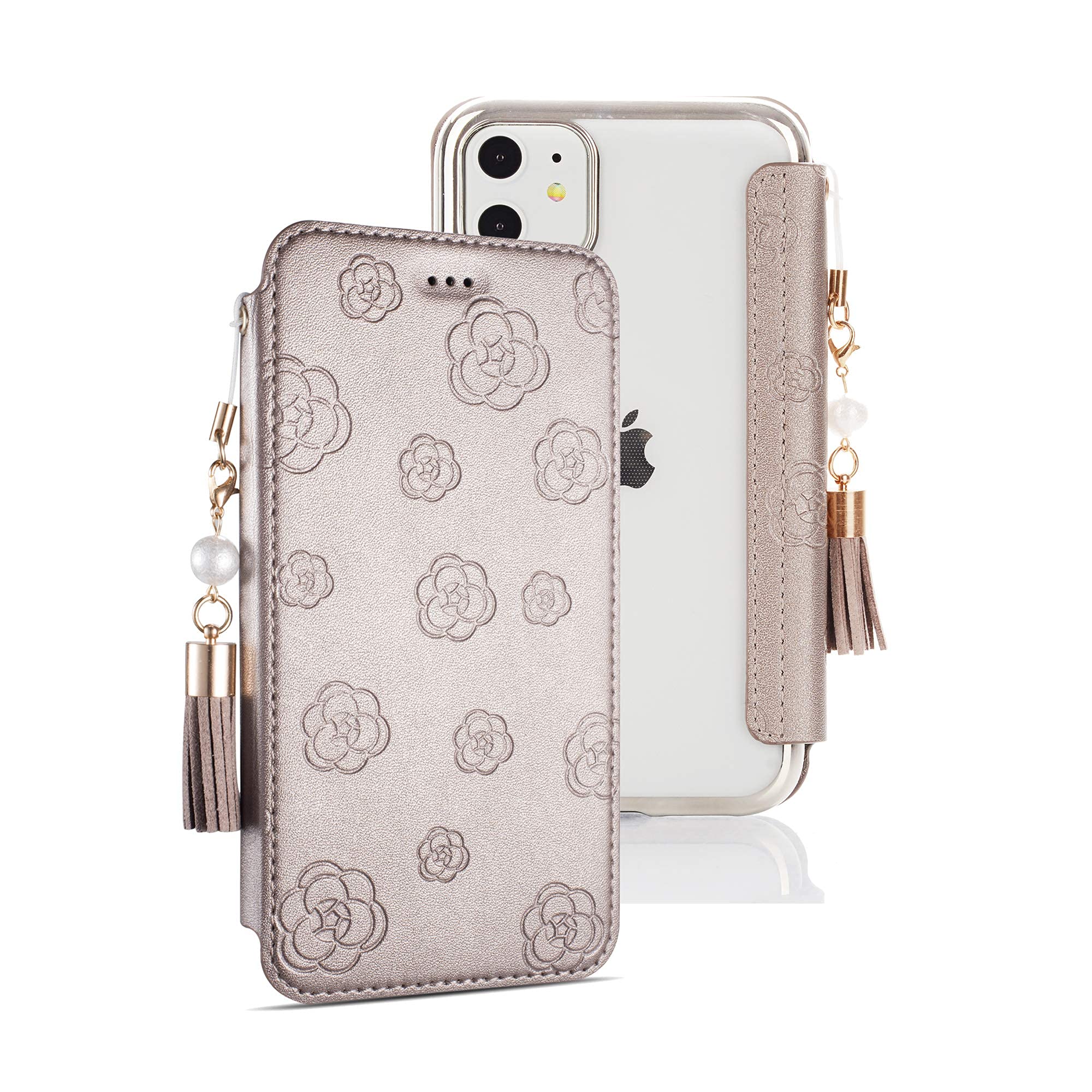 iPhone13proケース 6.1インチ スマホケース 手帳型 花柄グリーン iPhone13proケース 6.1インチ スマホケース 手帳型 花柄グリーン