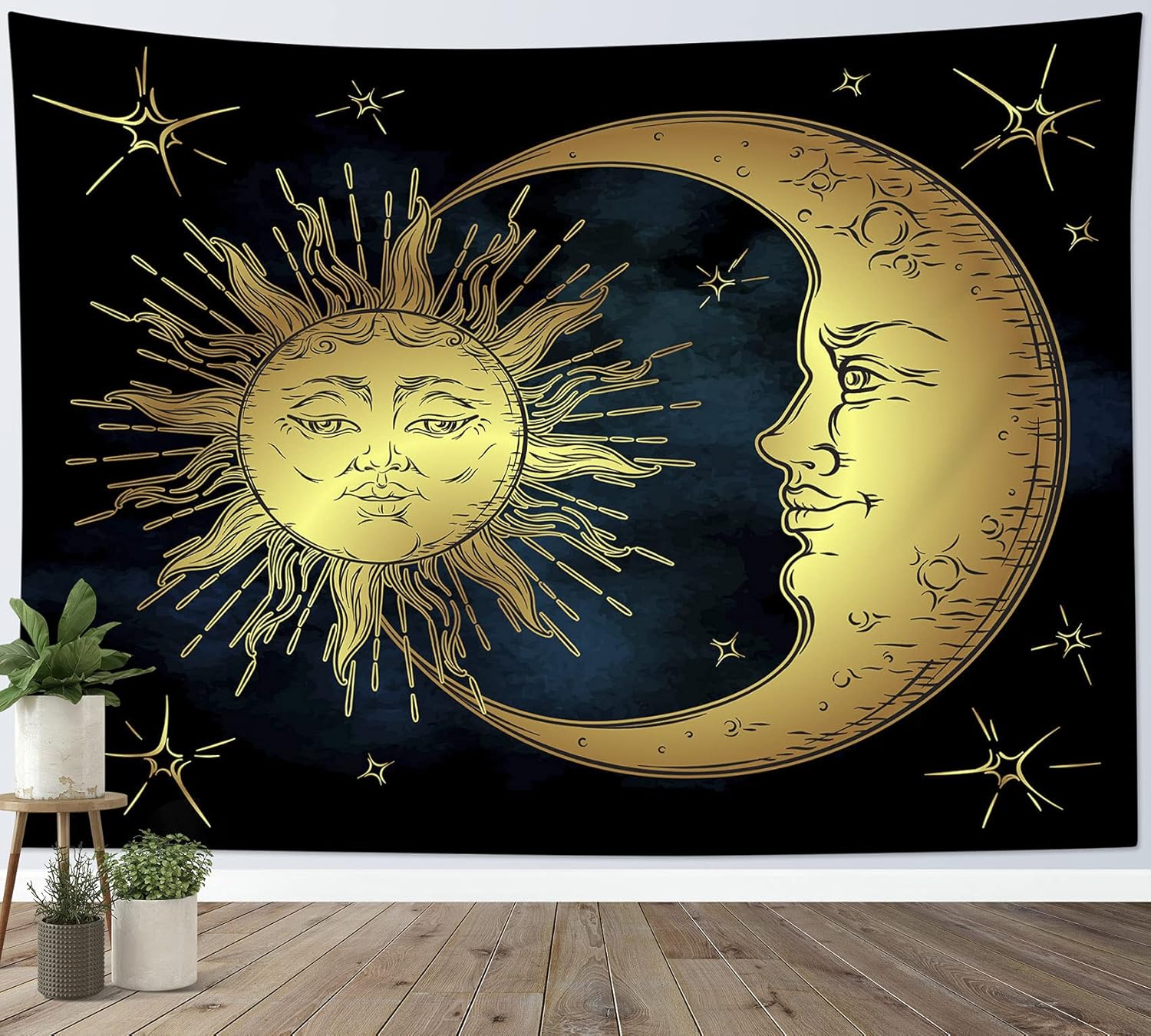 ムーン ファブリックタペストリー 月 ルナ タッセル 壁掛け 北欧 目隠し 布 即出荷 ムーン ファブリックタペストリー 月 ルナ タッセル 壁掛け 北欧 目隠し 布 即出荷