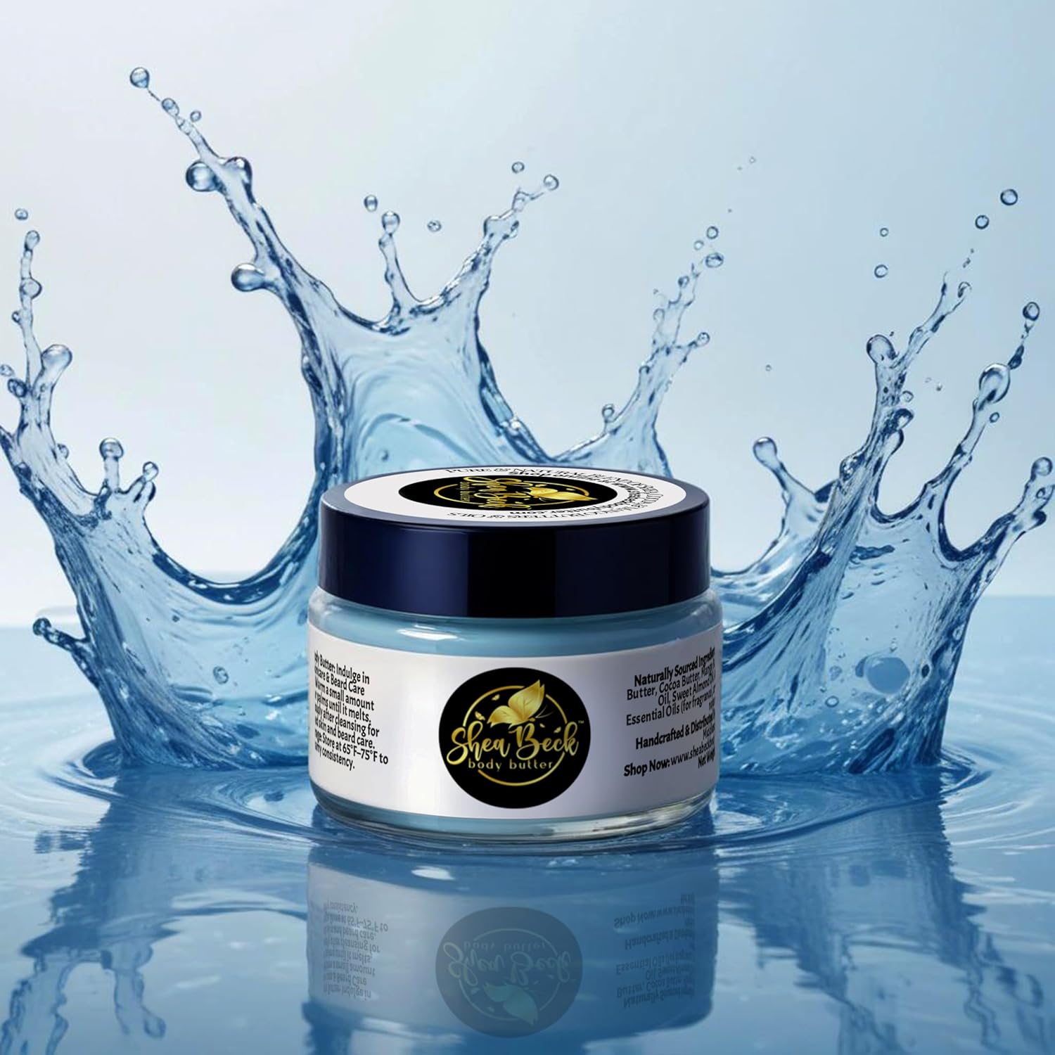 Body Butter – Pure & Natural Whipped Body Butter with Shea, Cocoa & Mango Butters + Jojoba, Avocado & Sweet Almond Oils | Skin & Beard Care (Cool Water (Our version of))