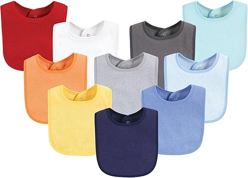 Hudson Baby Babero unisex BabyDrooler con forro impermeable Azul Rojo,Azul,Azul (Blue Lime),Azul Naranja,Gris Naranja,Rosado,Rosa Azul,Rosa