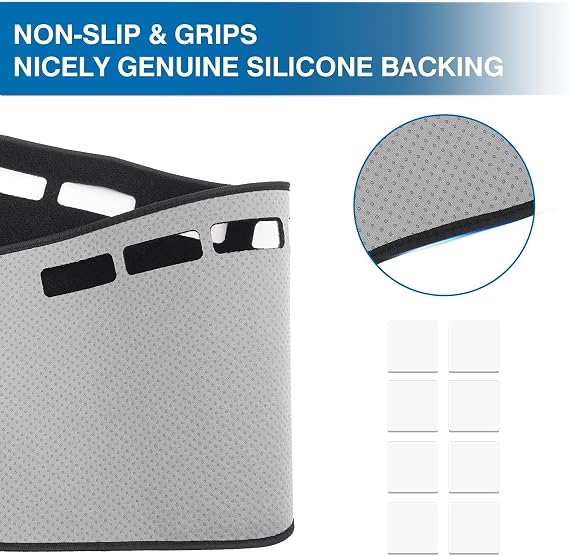KUST Black Dash Cover for Honda Pilot 2023-2025 2026 (Only fit for Sport/EX-L/TrailSport/Touring) Polyester Dashboard Cover Non-Slip Accessories for Pilot Dash Mat Sunshade Windshield No Glare Black