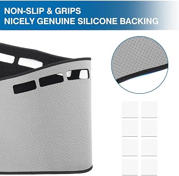 KUST Black Dash Cover for Honda Pilot 2023-2025 2026 (Only fit for Sport/EX-L/TrailSport/Touring) Polyester Dashboard Cover Non-Slip Accessories for Pilot Dash Mat Sunshade Windshield No Glare Black