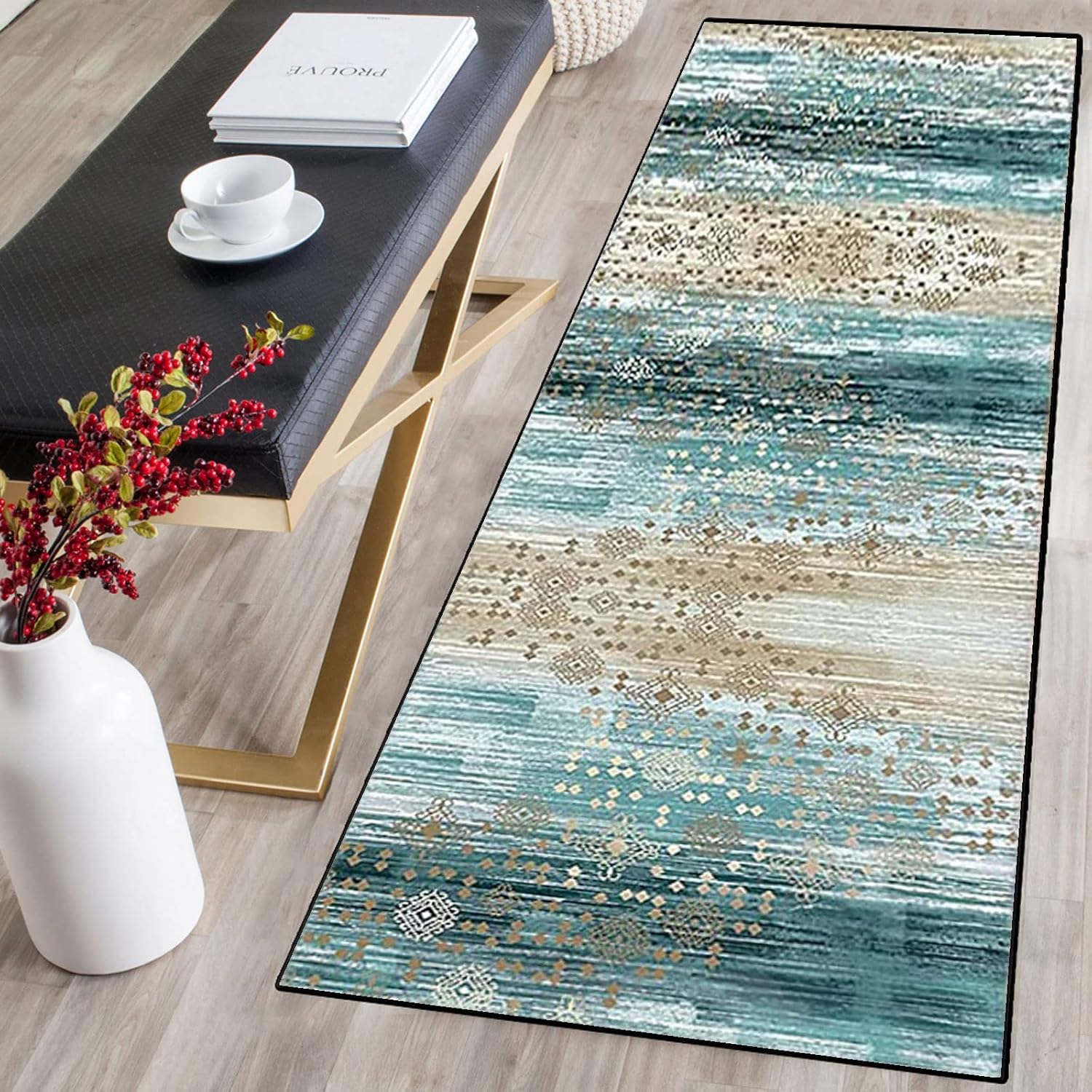 Door Mats Dirt Trapper，Non Slip Hallway Carpet Runner，Kitchen Runner