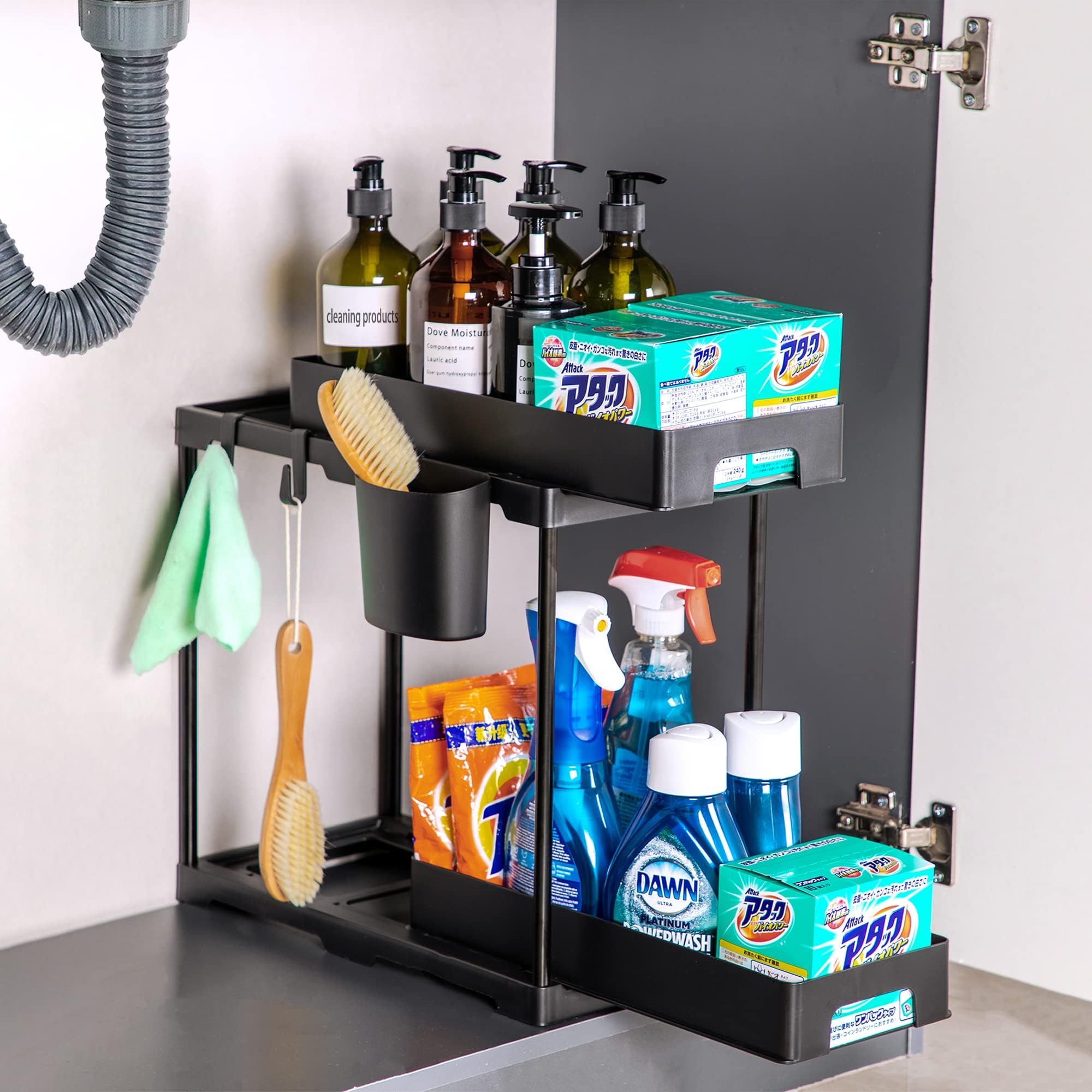 Amazon.com: NIHEHAG Large Under Sink Organizer for Bathroom - Under ...