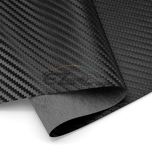 Miniatura 2 de EZAUTOWRAP Funda de asiento para automóvil de 48 x 54 pulgadas (4 x 4.5 pies), tela de fibra de carbono, color negro, 54 pulgadas de ancho, vinilo