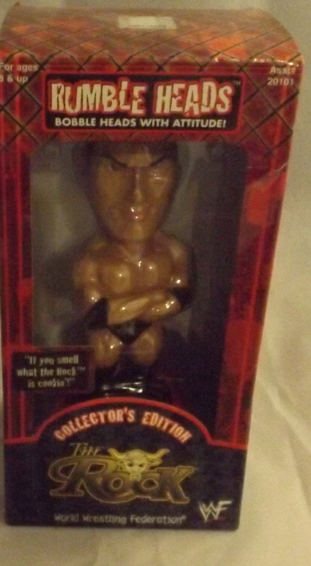 Amazon.com: The Rock WWF Rumble Heads : Toys & Games