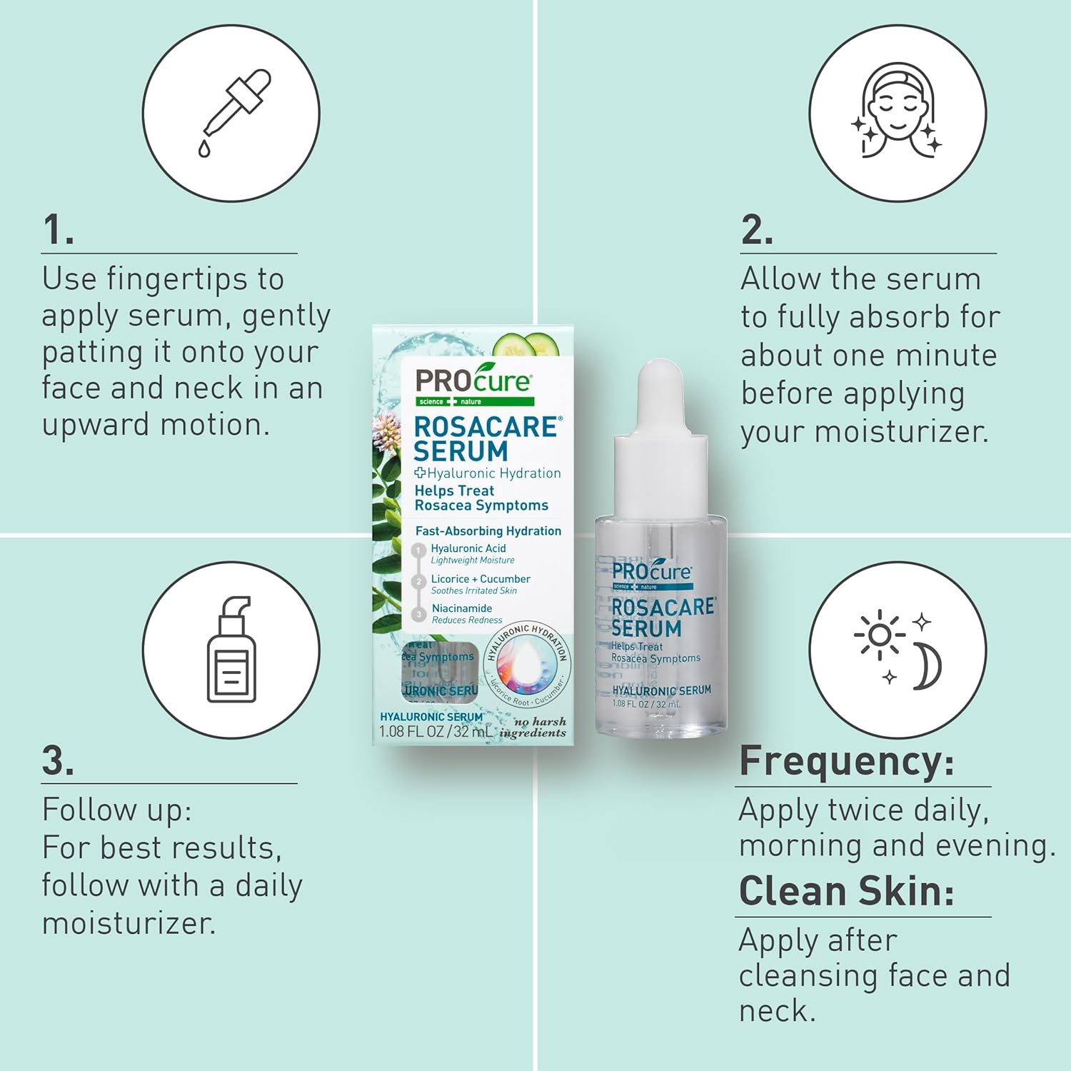 Procure Rosacare Serum 1.08 fl oz - Image 5