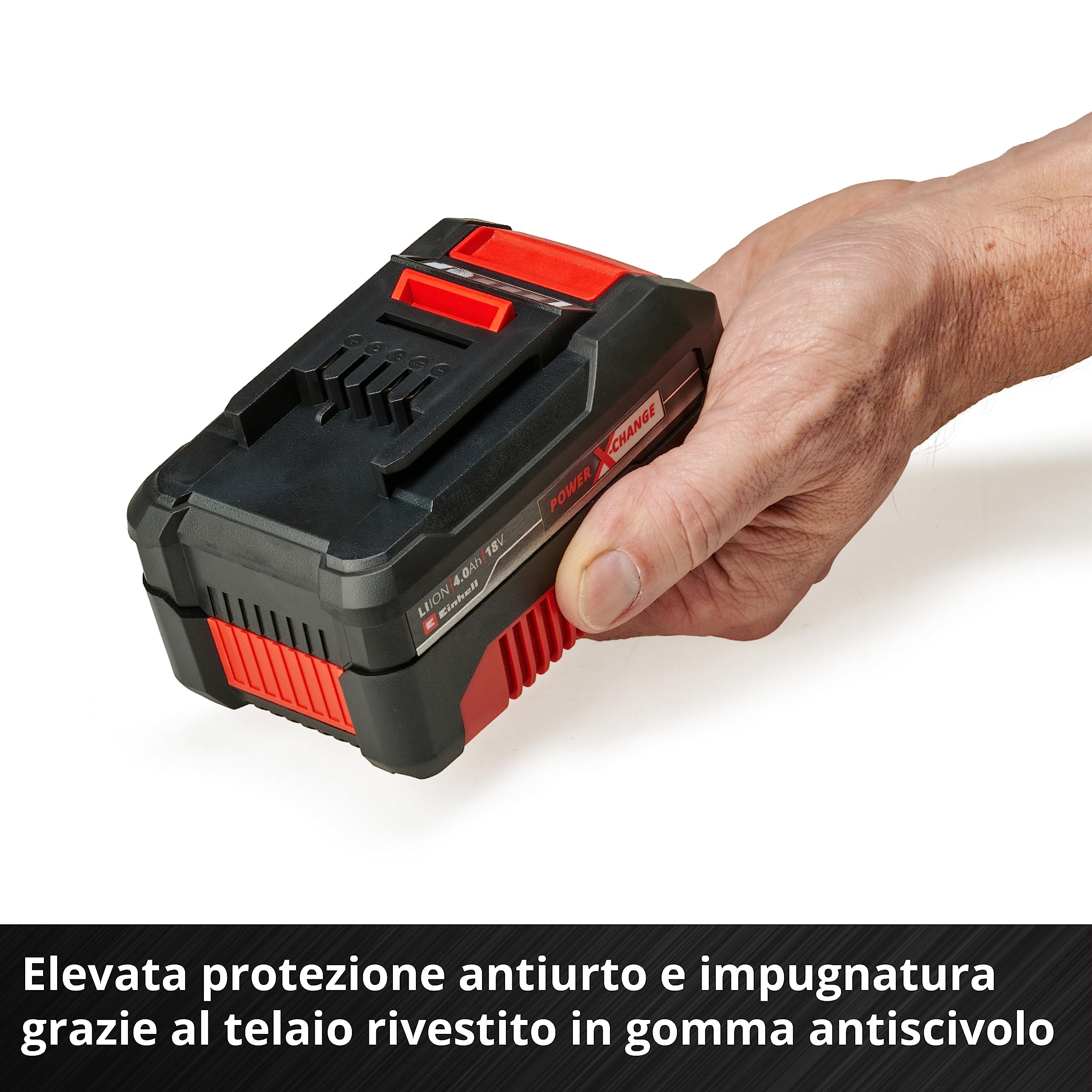 Einhell 4512042 Power-X-Change Starter Kit, Caricabatteria e Batteria da 4000 Mah Li-Ion