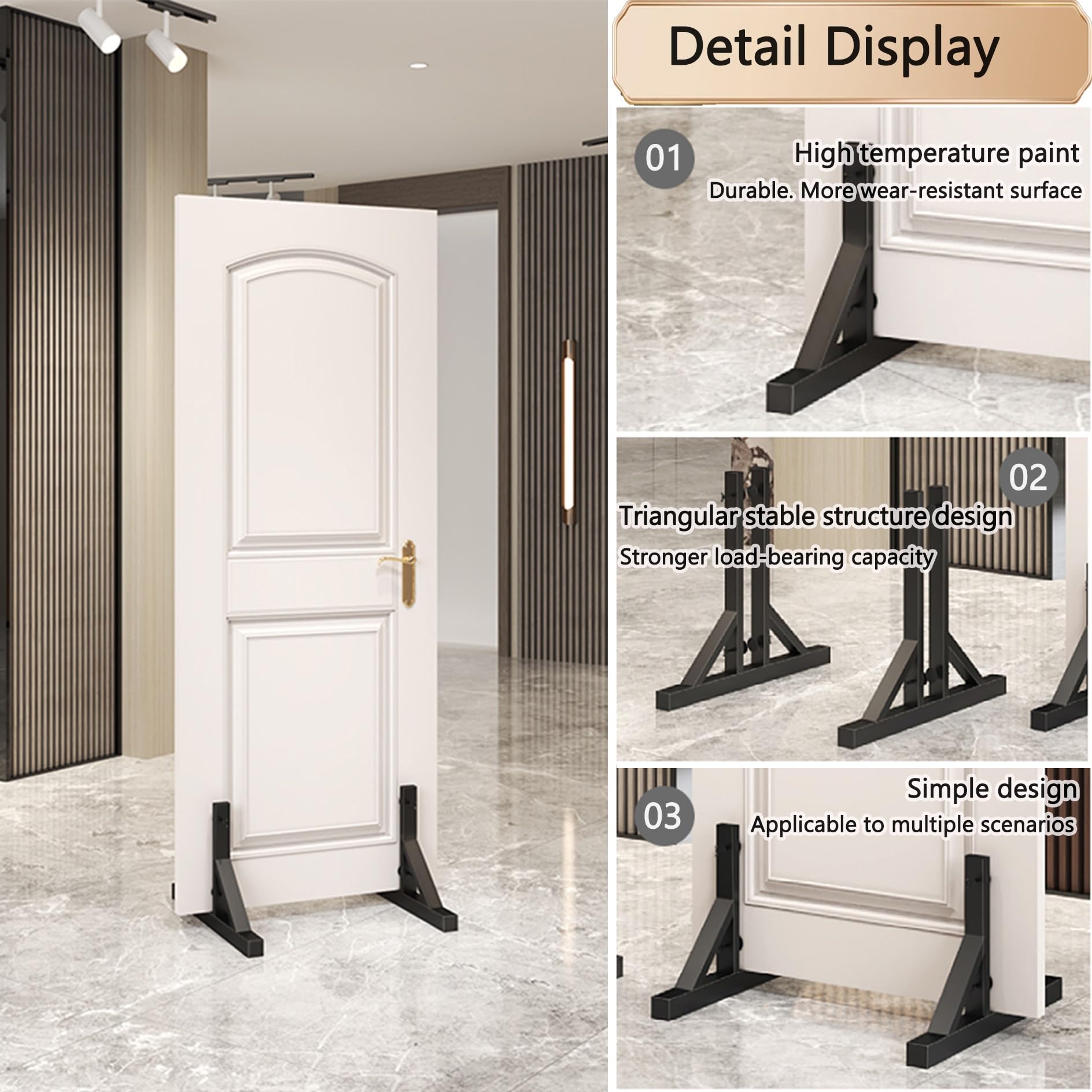 Soporte de exhibición de metal para salas de exposiciones y comerciales, tablero publicitario de pie, soporte portátil para carteles, estante de almacenamiento de platos resistente, solución de