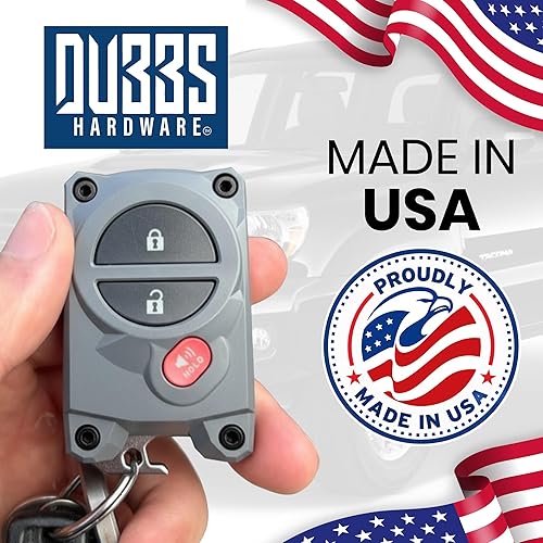 Vista 31 de Funda para llavero Toyota con abridor de botellas integrado, carcasa protectora resistente para Tundra (2007-2017) y Tacoma (2005-2015) - Agarre