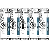 Zebra Pen F-Series Stainless Steel Ballpoint Refill, 10-Pack Black Ink, 0.7mm Fine Point, Smooth Writing, Long-Lasting Performance (50073)