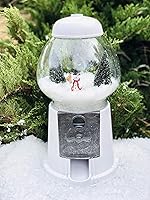 Vista 10 de Máquina de chicles clásica/dispensador de dulces, 9 pulgadas - verde azulado