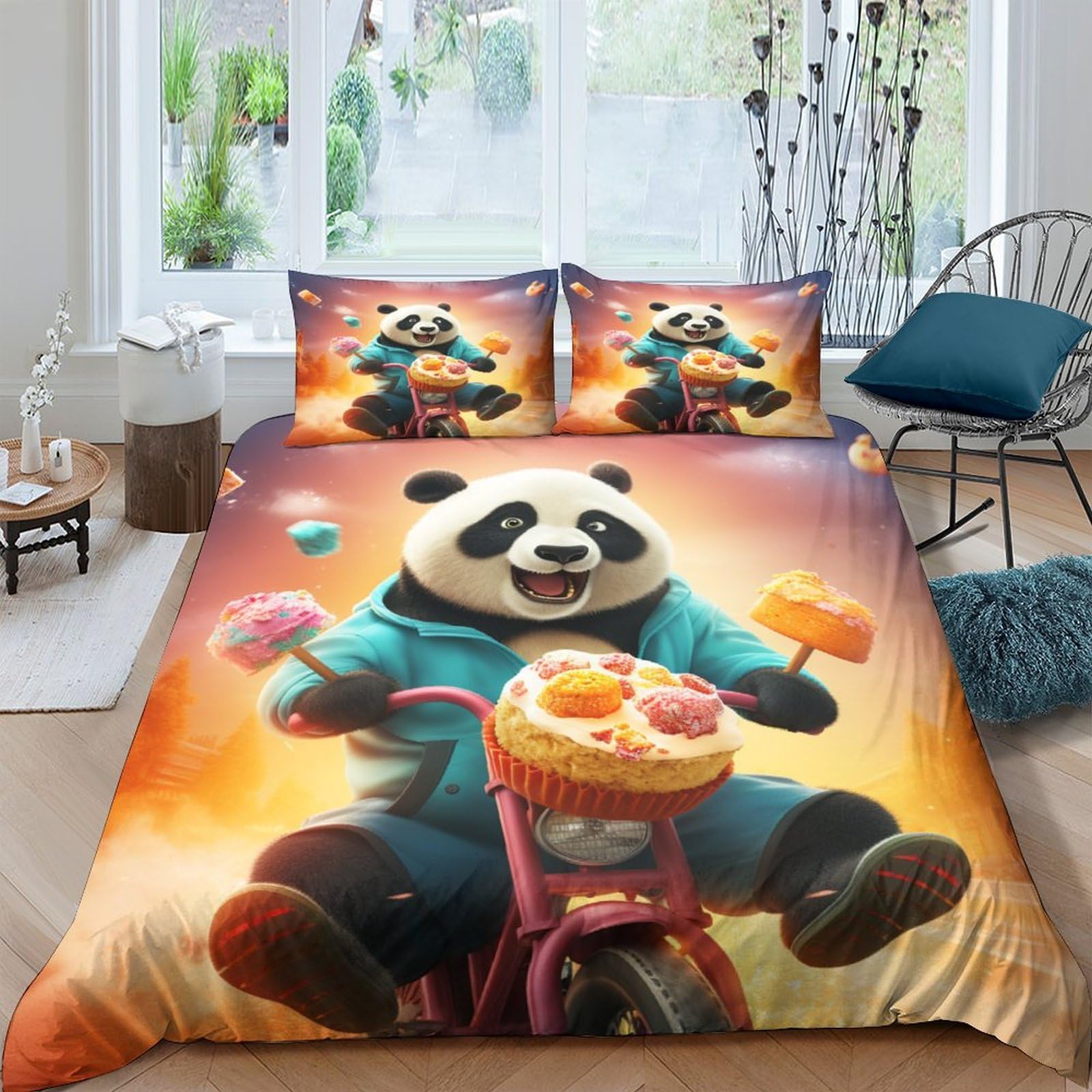 Housse de couette panda imprimée en 3D pour créer un cocon ludique dans la chambre des enfants