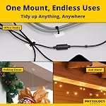 Super-Adhesive X-Large Cable Tie Mounts 100 Pack For Fast, Frustration-Free Wire Management. Anchor These Zip Tie Bases Tools-Free With Sticky Backs Or Use Screw-Holes For Permanent Hold